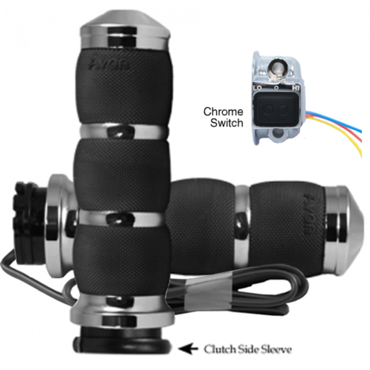 Avon, Heated Air Cushion Grips, Chrome