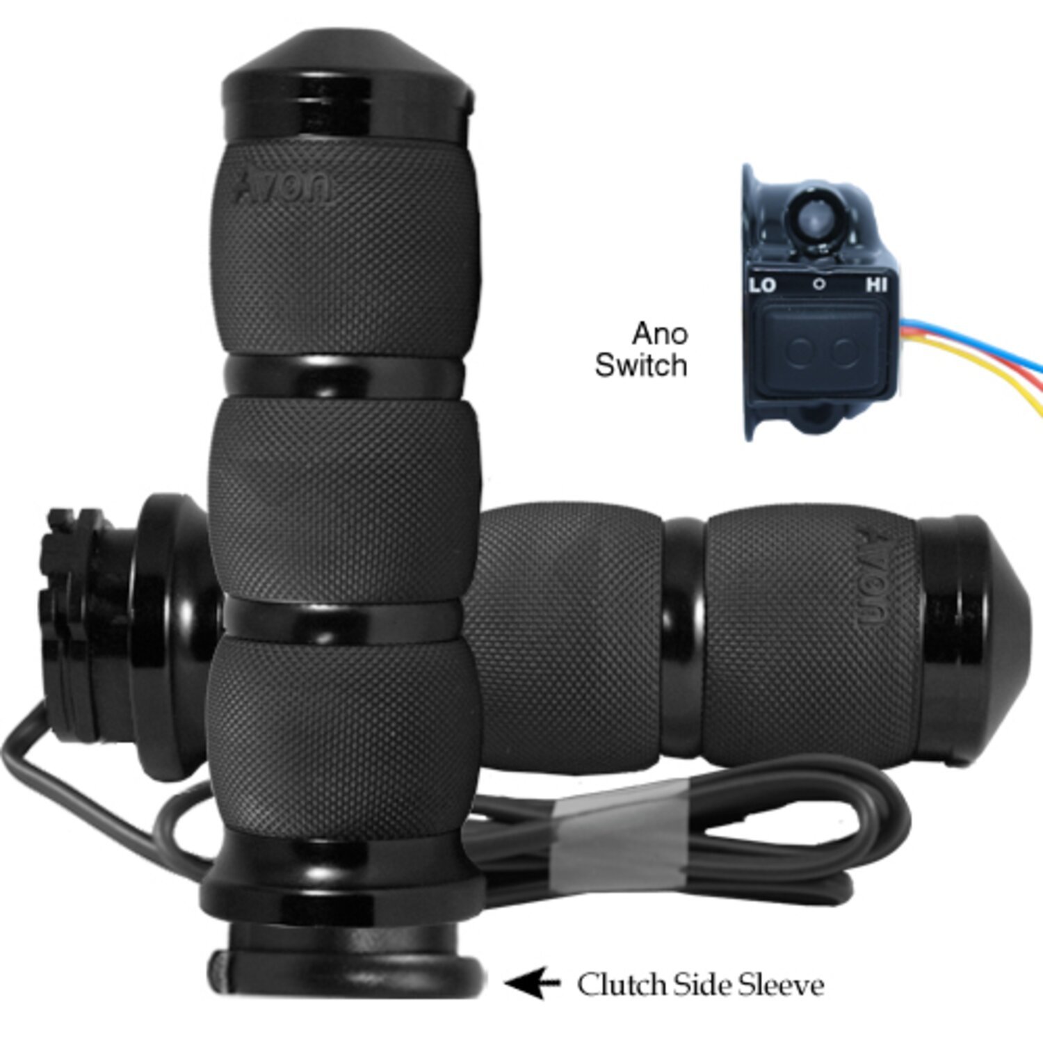 Avon, Heated Air Cushion Grips, Black Anodized