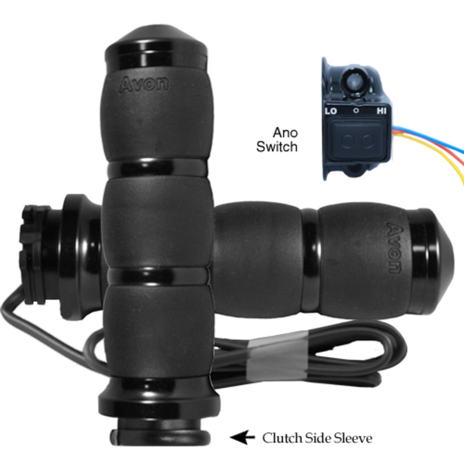 Avon, Heated Velvet Air Cushion Grips, Black Anodized
