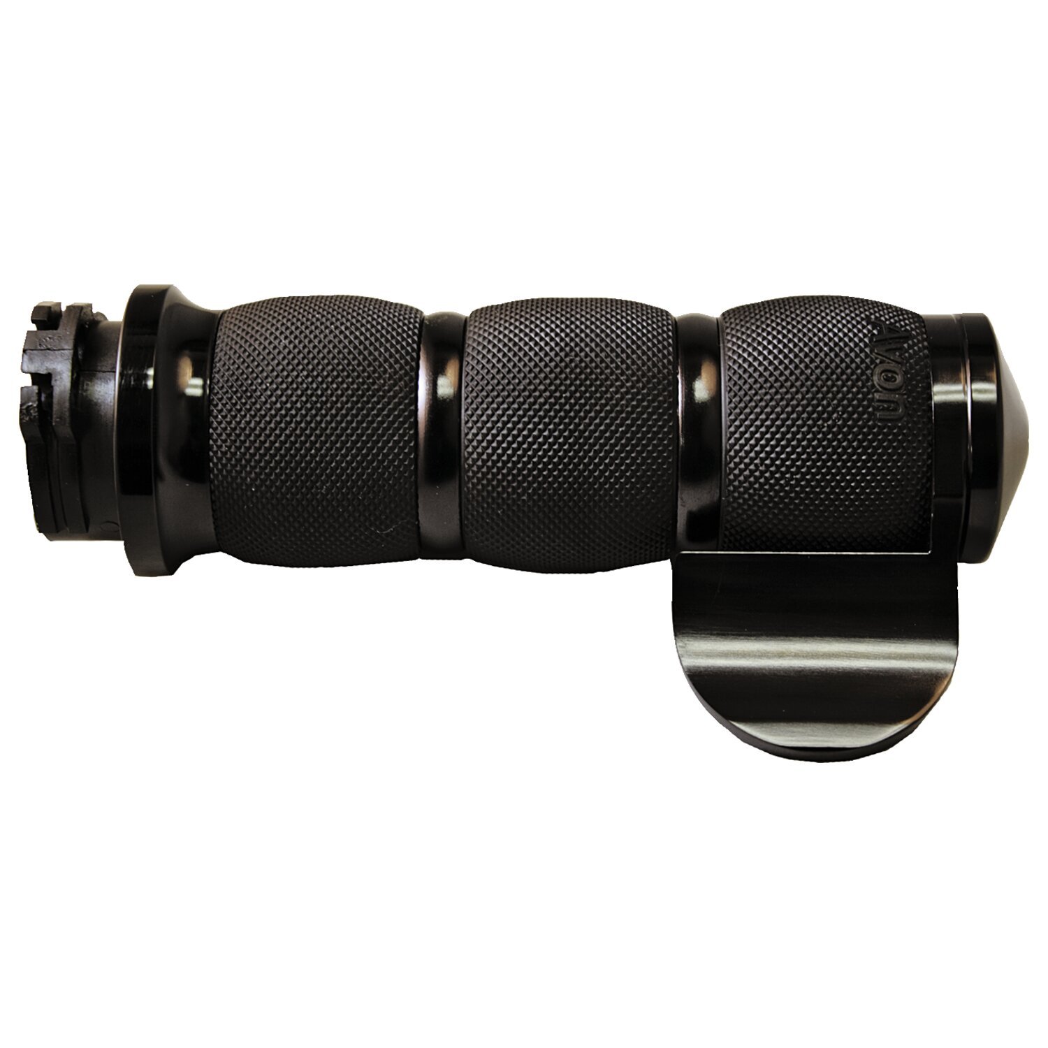 Avon, Air Cushioned grip set. Black anodized, Brushed