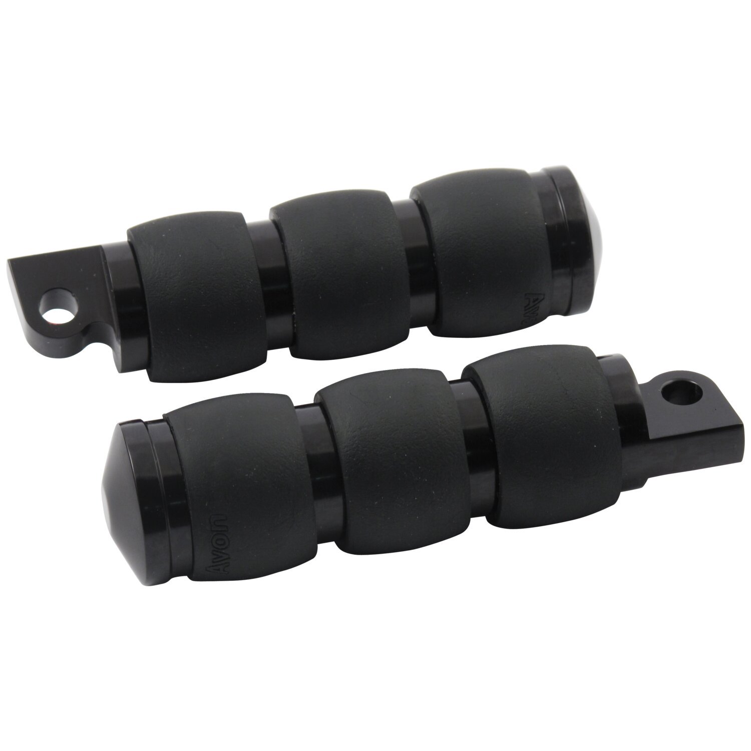 Avon Folding foot pegs Velvet Air, black anodized, Matte