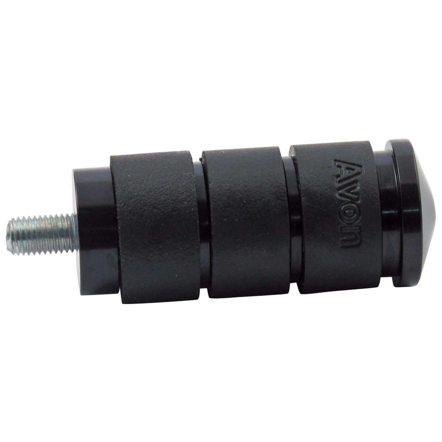 Avon shift / brake peg Velvet air, black anodized, Polished