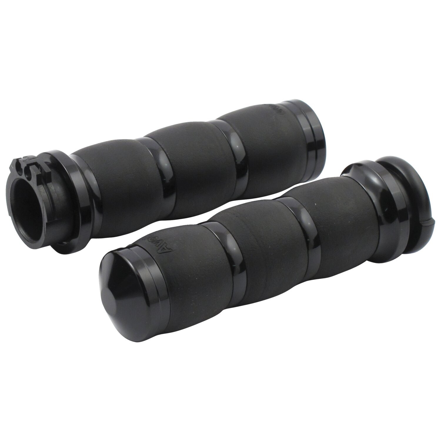 Avon Velvet air cushioned grips, black anodized, Matte