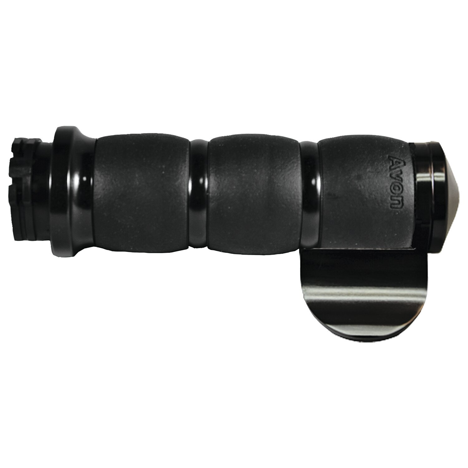 Avon Velvet air cushioned grips, black anodized