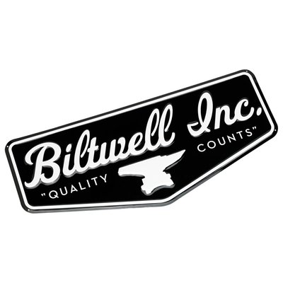 In 50 years one of these made in USA stamped aluminum Biltwell shop signs might sell for 5,000 bucks on season 75 of "American Pickers." Until that day comes, you can buy one for less than the price of two large Costco pizzas. Stamped construction with screenprinted graphics.