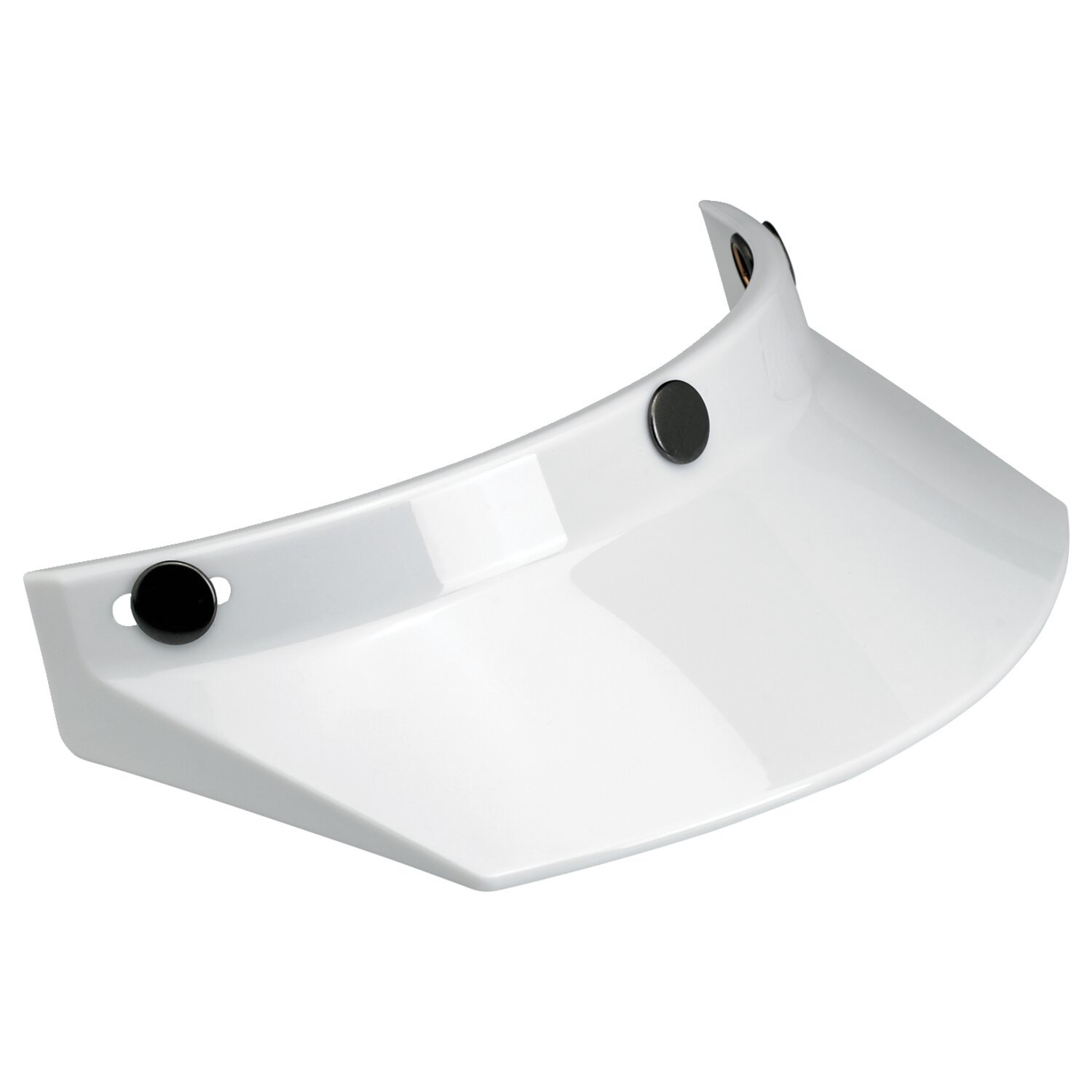 Biltwell Moto peak, White, Gloss