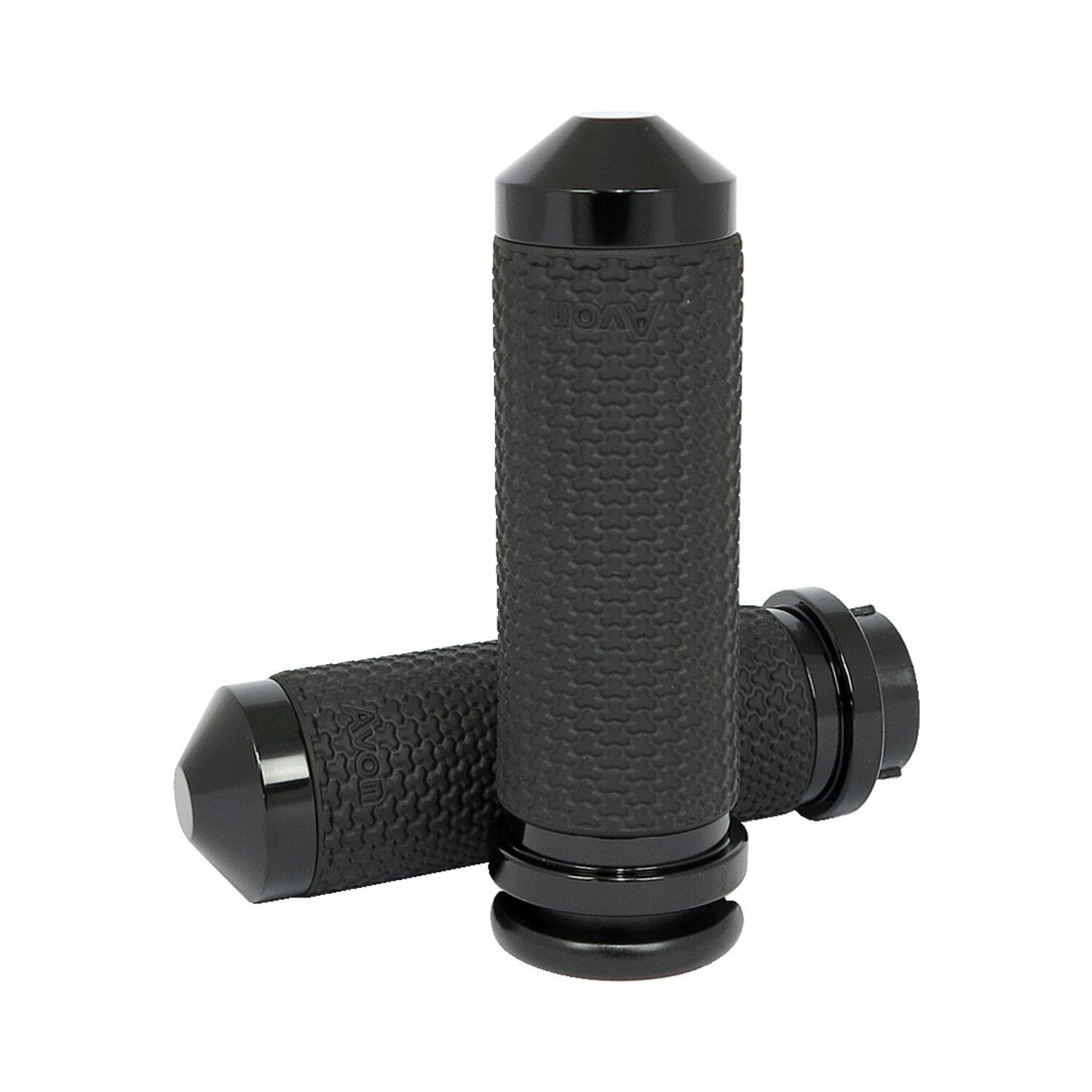 Avon, Memory Foam grip set. Large. Black anodized, Matte