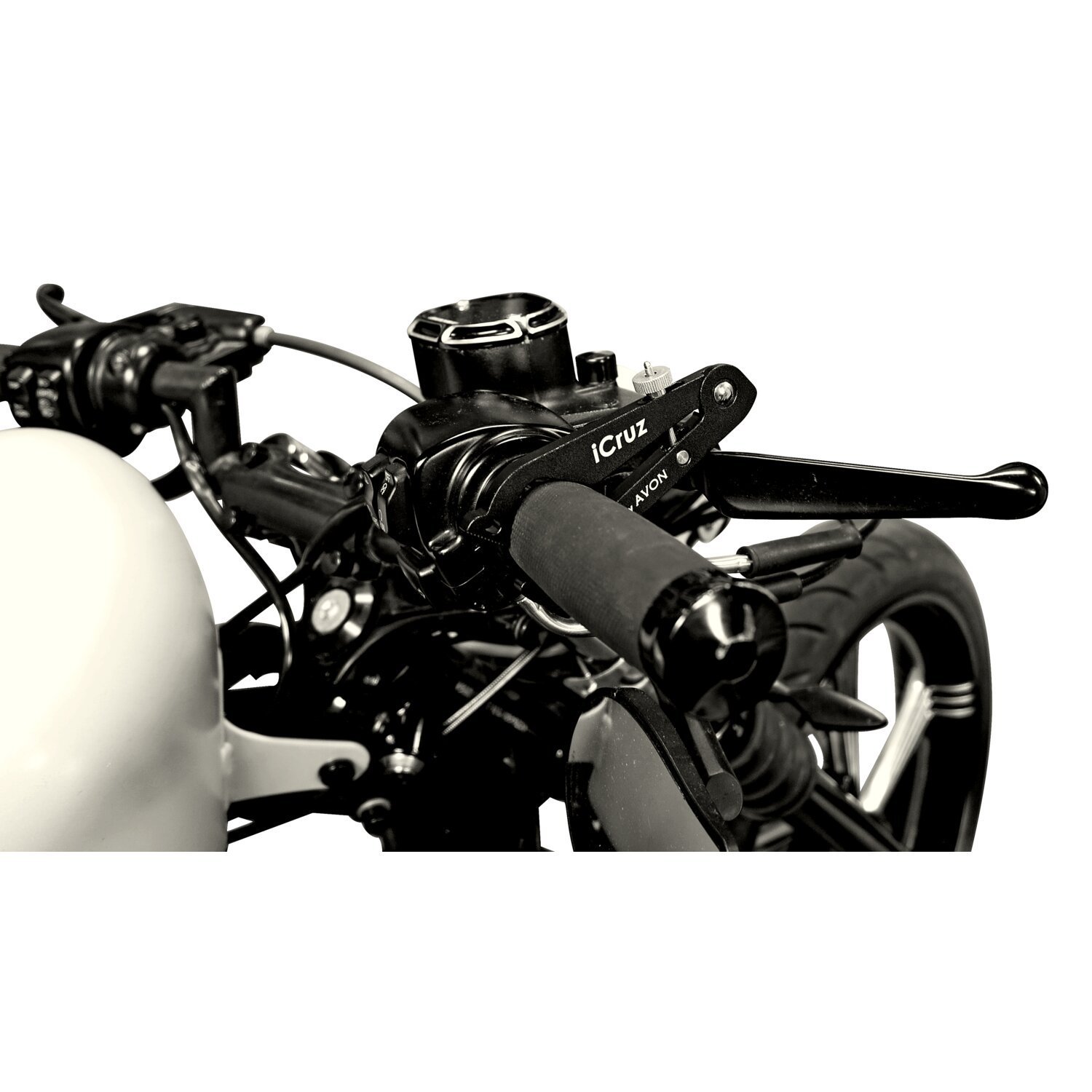 Avon ICruz throttle lock black anodized