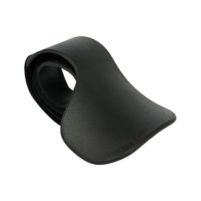 Manufactured from plastic. The universal fit velcro strap is easy to fit to any diameter throttle grip. No more cramp holding the throttle open on long hauls