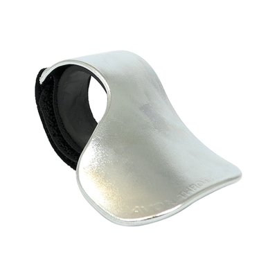Manufactured from plastic. The universal fit velcro strap is easy to fit to any diameter throttle grip. No more cramp holding the throttle open on long hauls.