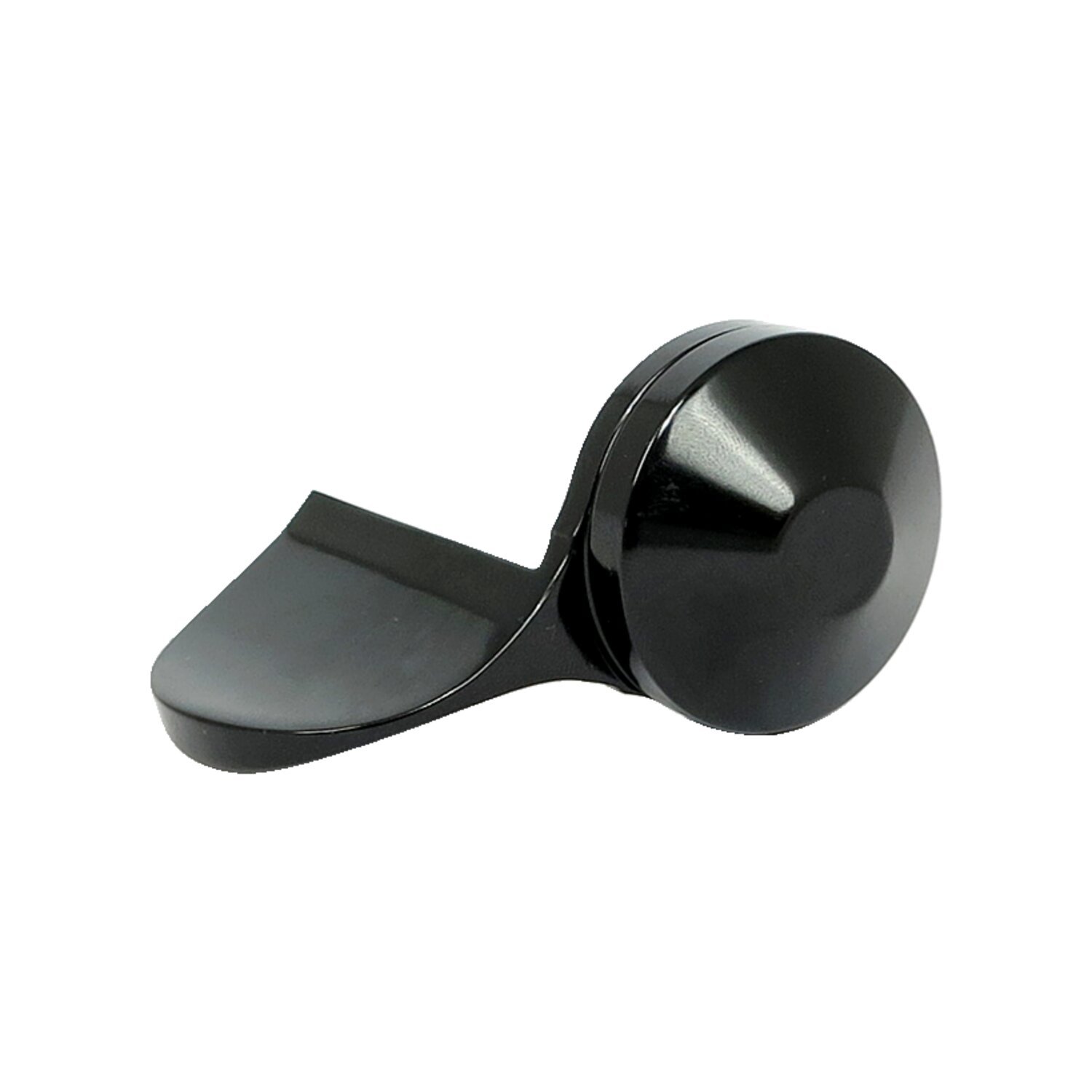 Avon throttle assist end cap Air Cushion, black anodized, Matte