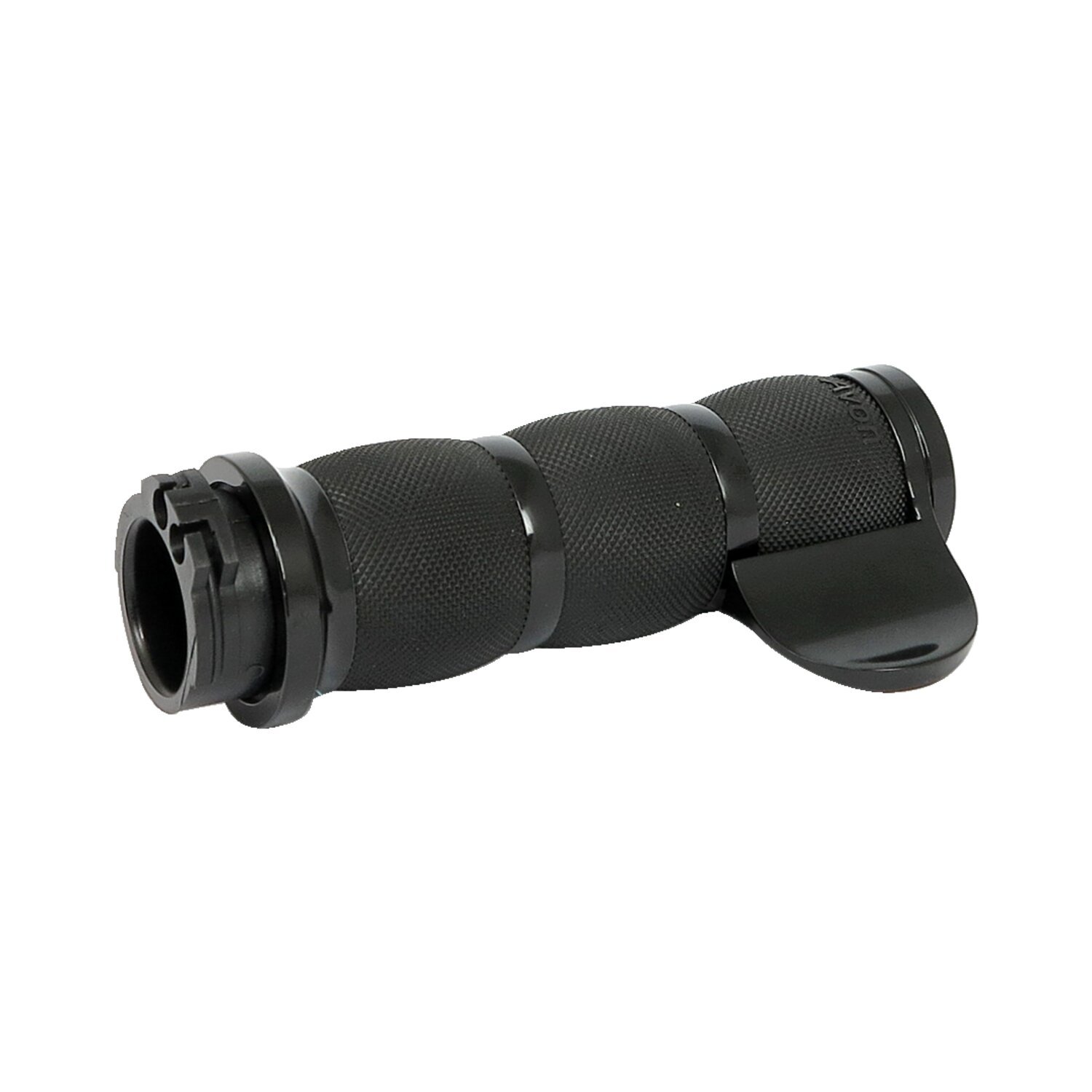 Avon throttle assist end cap Air Cushion, black anodized, Matte
