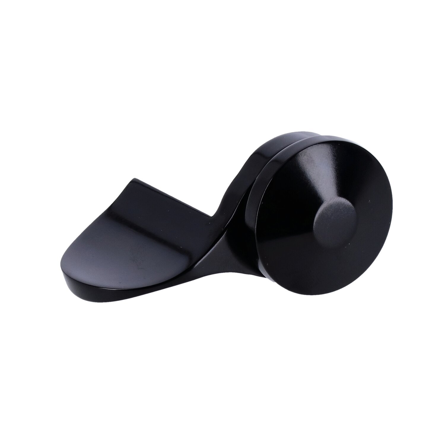 Avon throttle assist end cap Custom Contour, black anodized, Matte