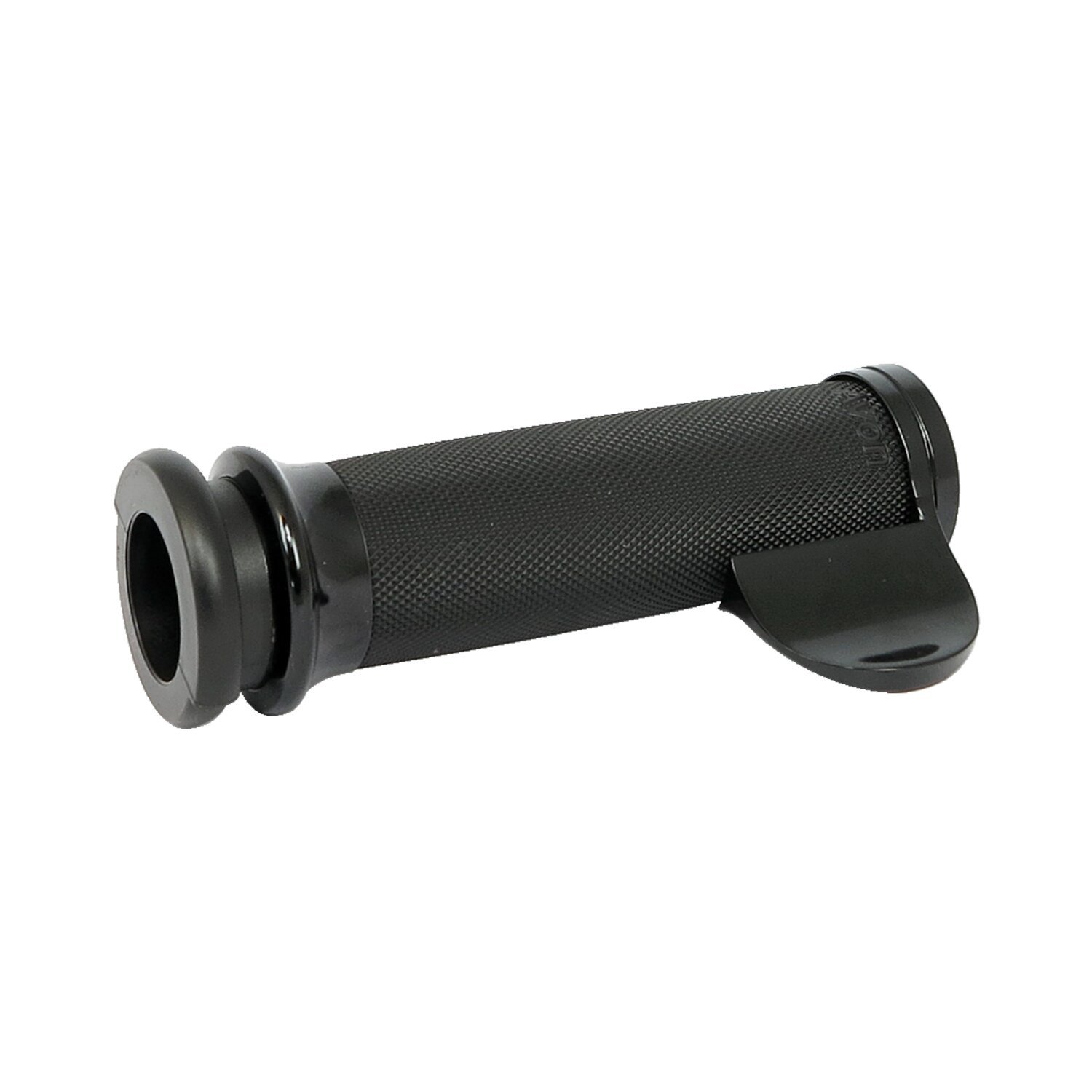 Avon throttle assist end cap Custom Contour, black anodized, Matte