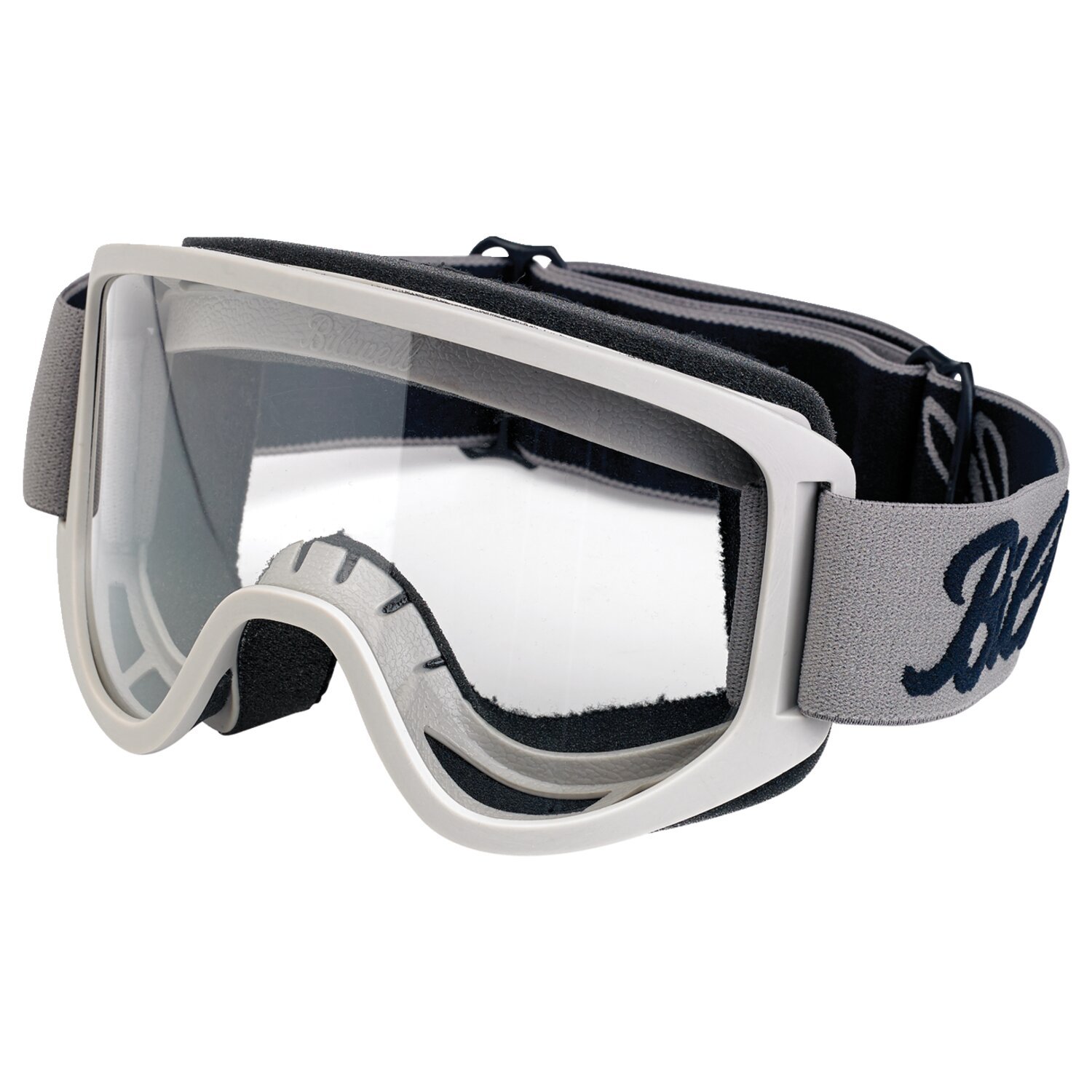 Biltwell Moto 2.0 Script goggles titanium, Gray