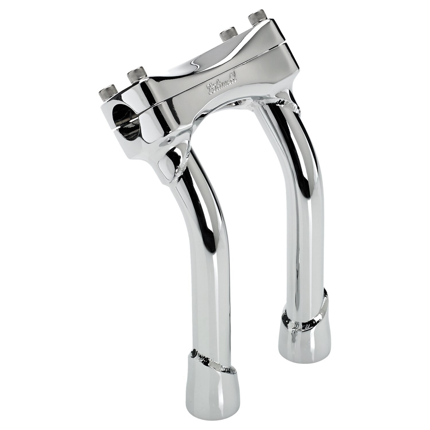 Biltwell, Murdock pullback risers 8, Silver, Chrome