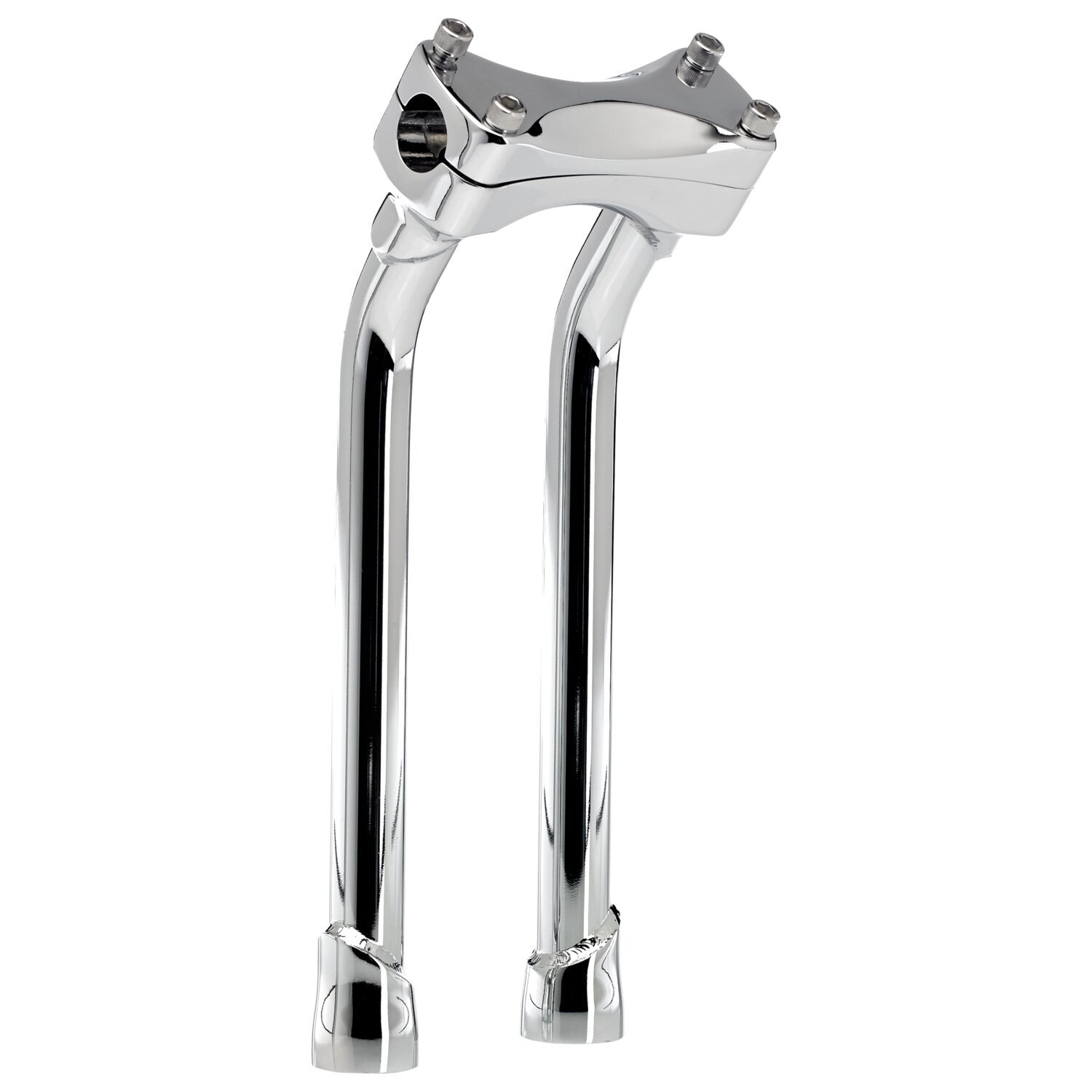 Biltwell, Murdock pullback risers 12" chrome, Silver