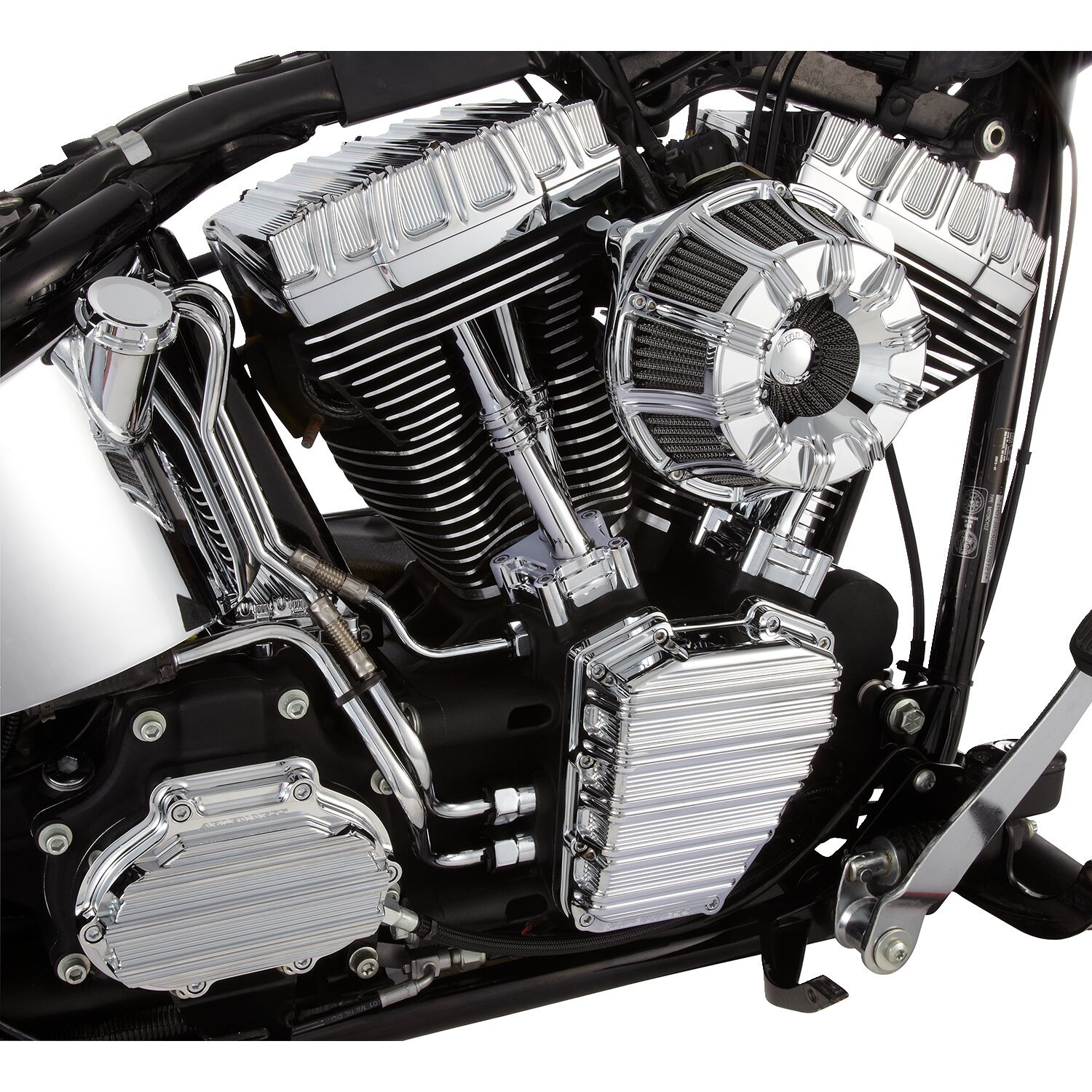 Arlen Ness, 10-Gauge rocker cover set, Chrome