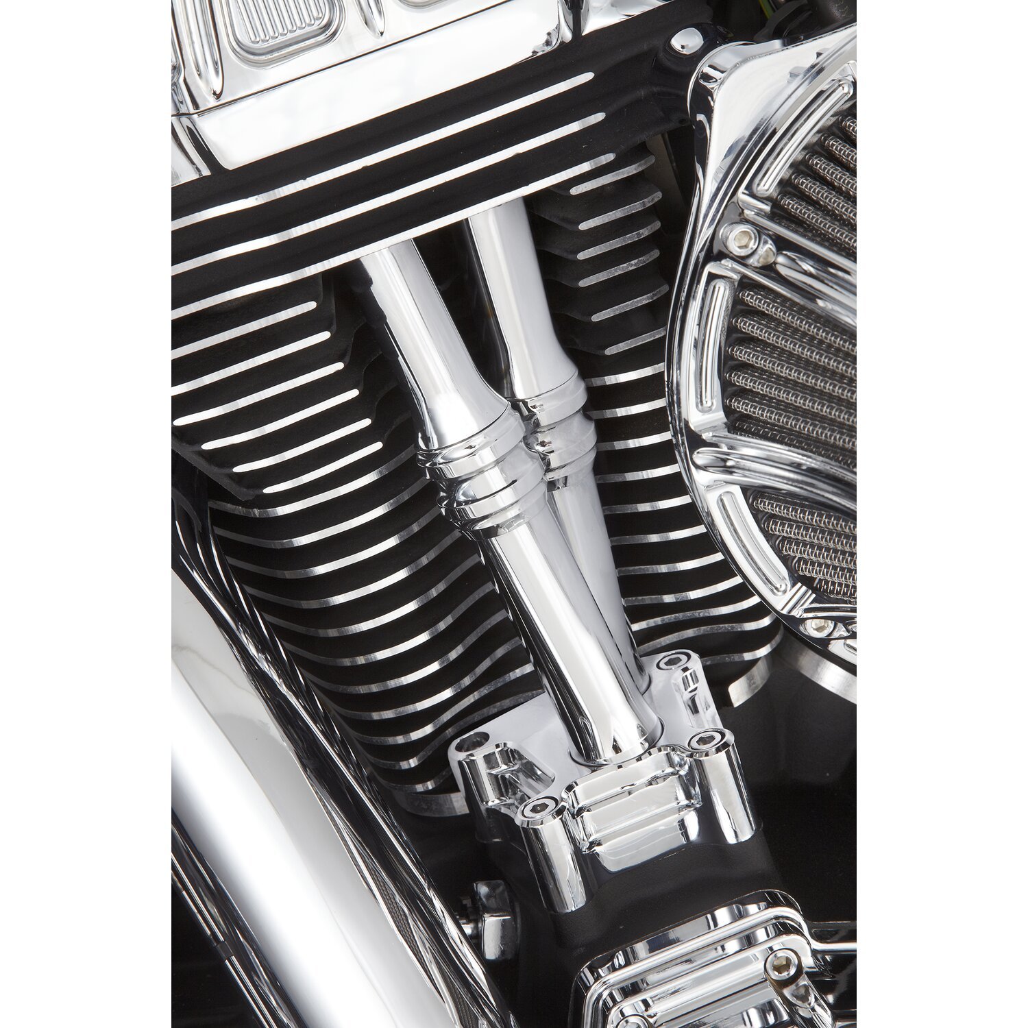 Arlen Ness, TC 10-Gauge pushrod cover set, Chrome