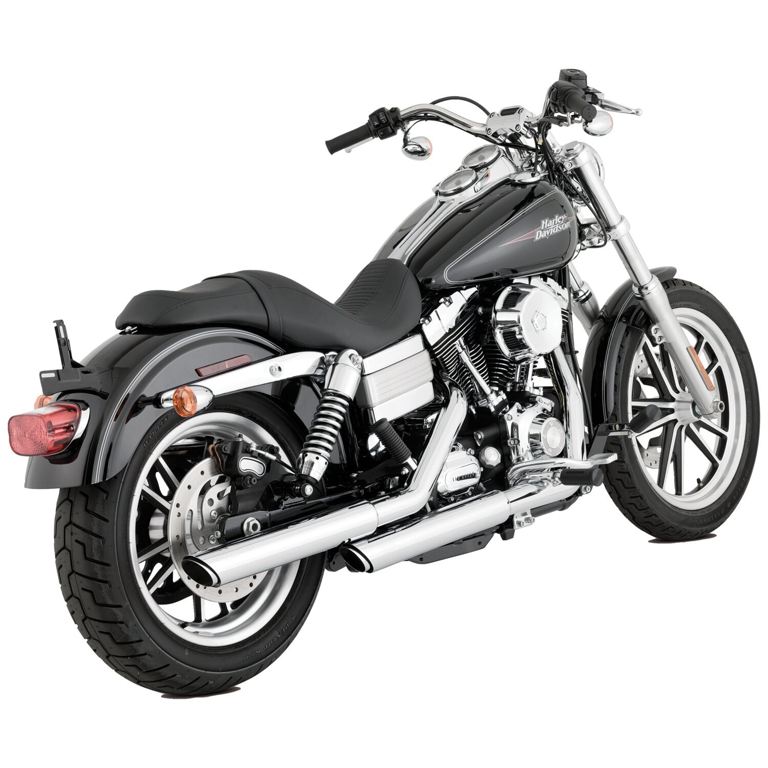 Vance & Hines, 3" twin slash slip-on PCX mufflers. chrome