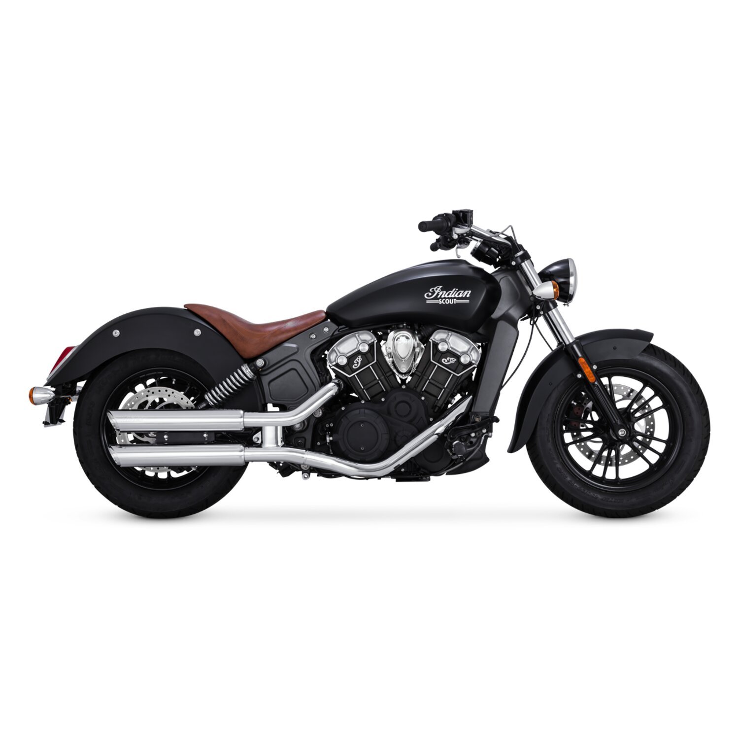 Vance & Hines Twin slash 3" slip-ons, Chrome