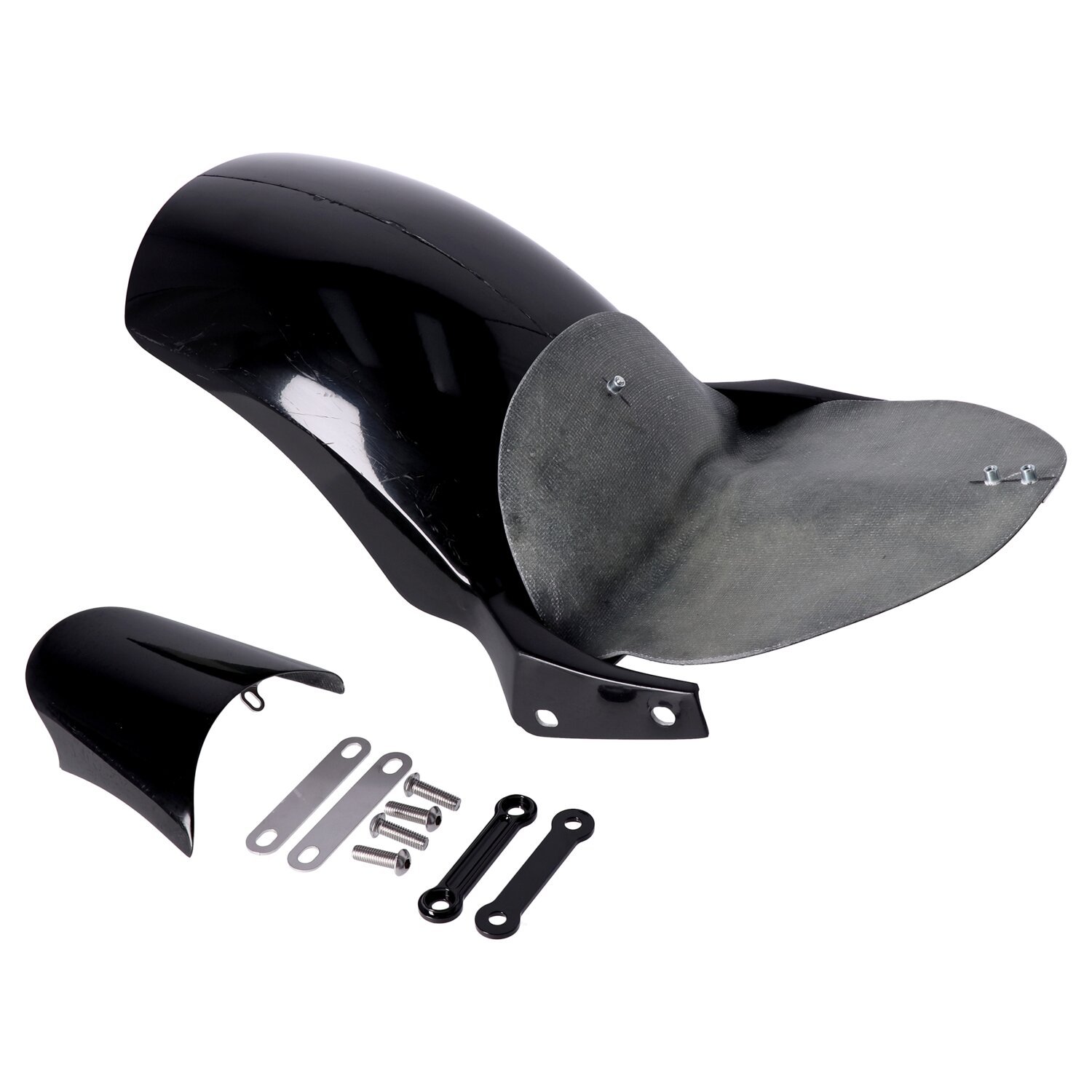 Killer Custom, solo seat rear fender 'Short Oval', Unpainted, Raw