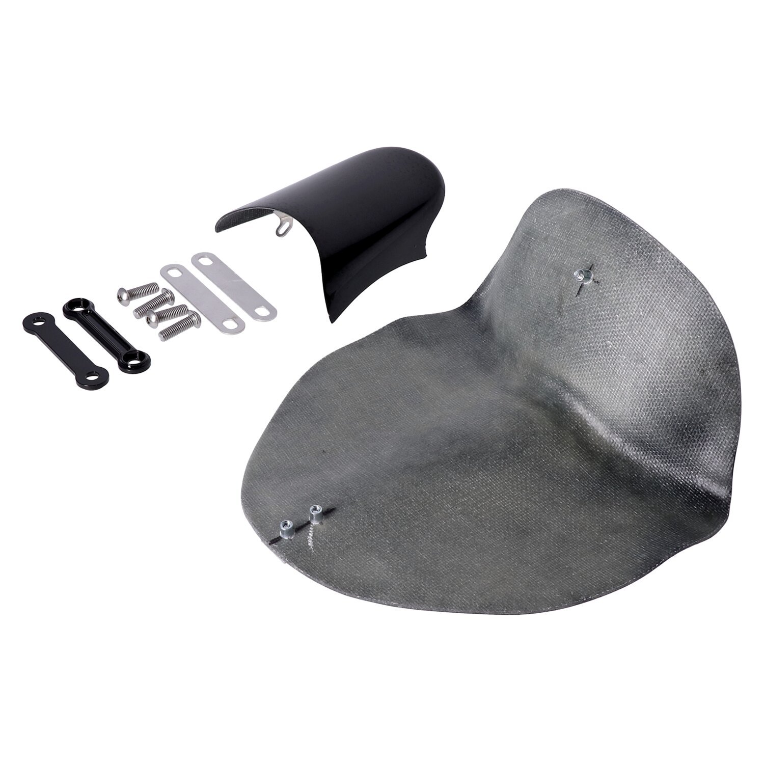 Killer Custom, solo seat rear fender 'Short Oval', Unpainted, Raw