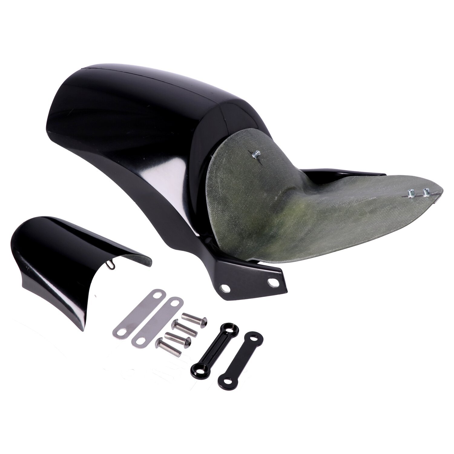 Killer Custom, solo seat rear fender 'Fat Racer', Unpainted, Raw