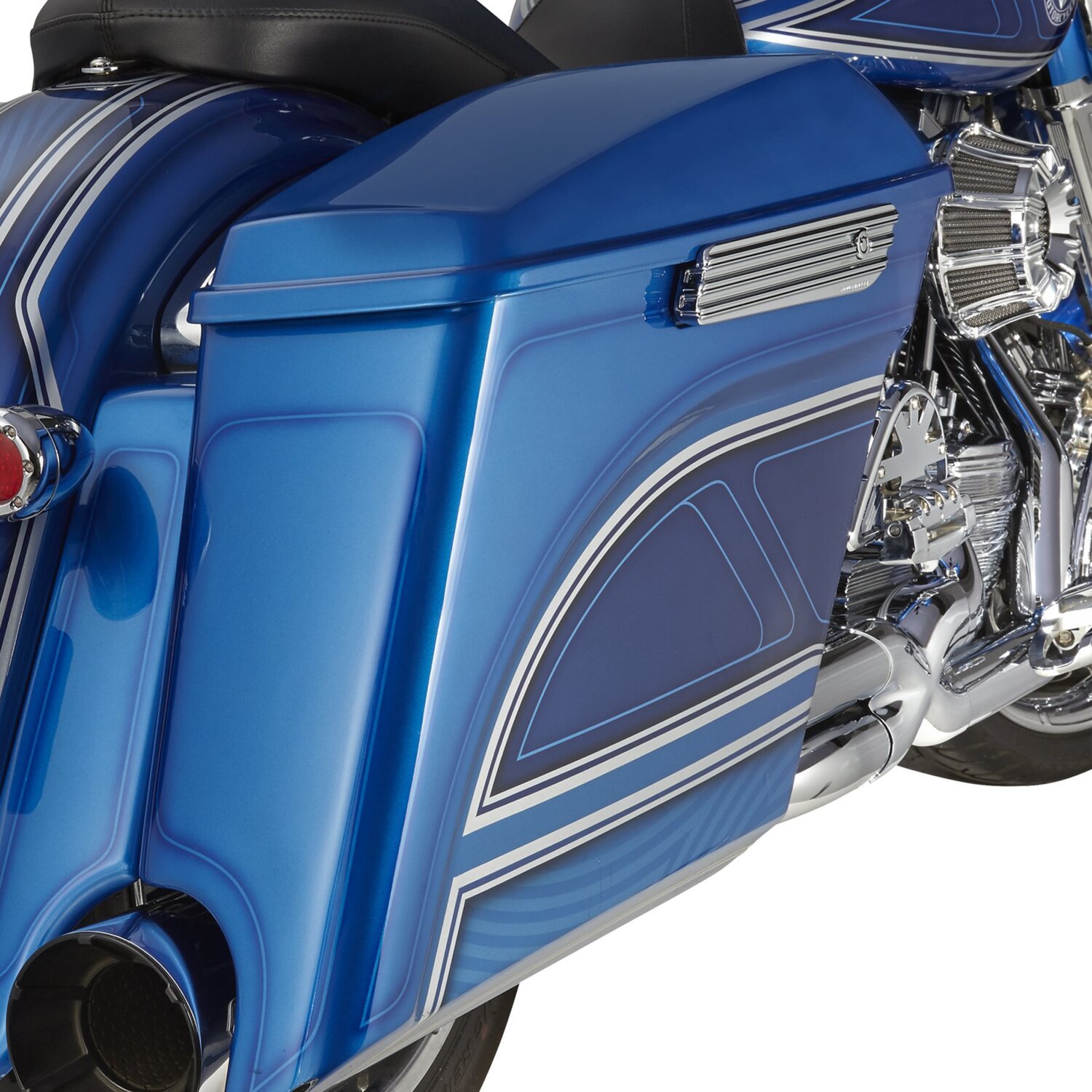 Arlen Ness, saddlebag latch cover set. 10-Gauge
