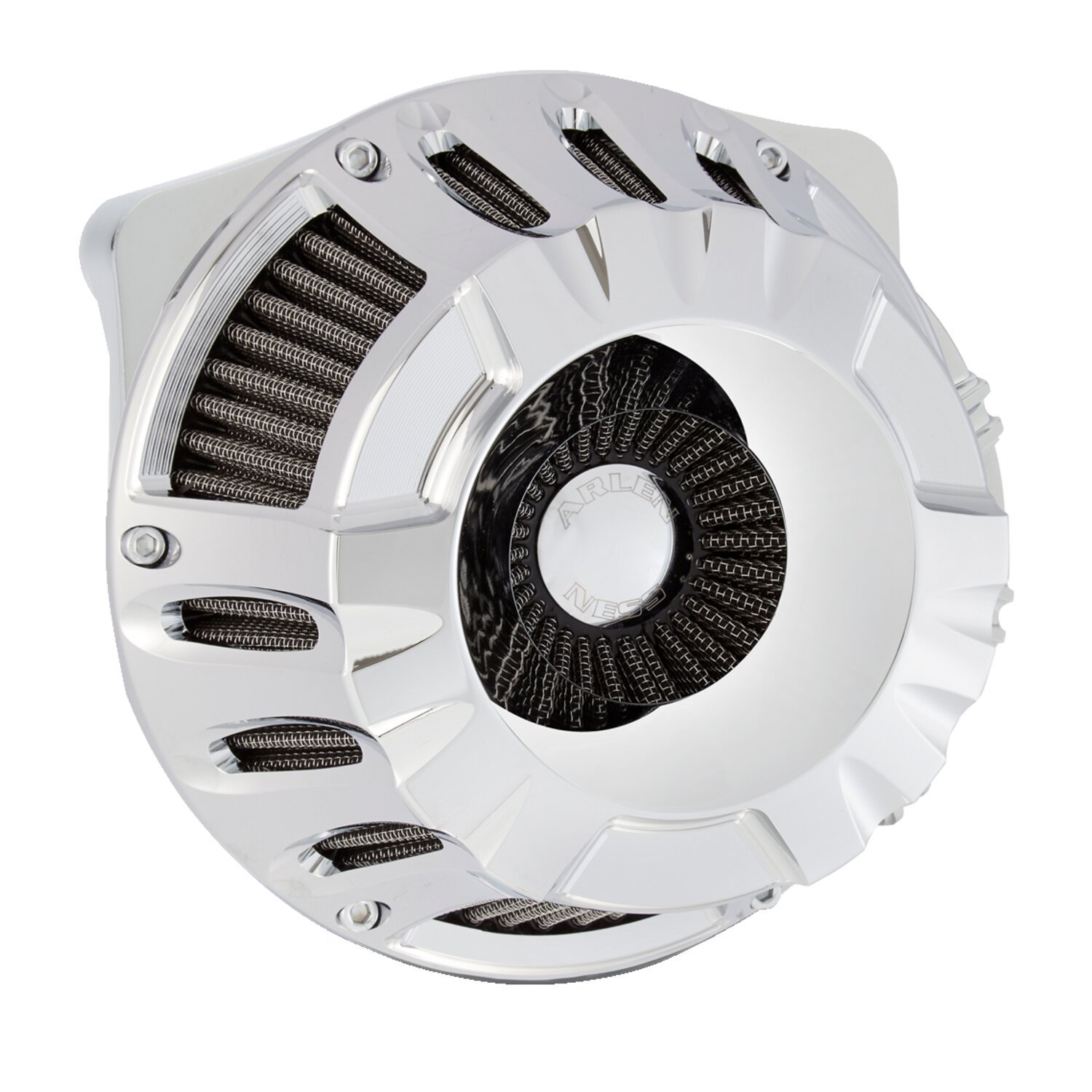 Arlen Ness, inverted air cleaner kit 'Deep Cut, Chrome