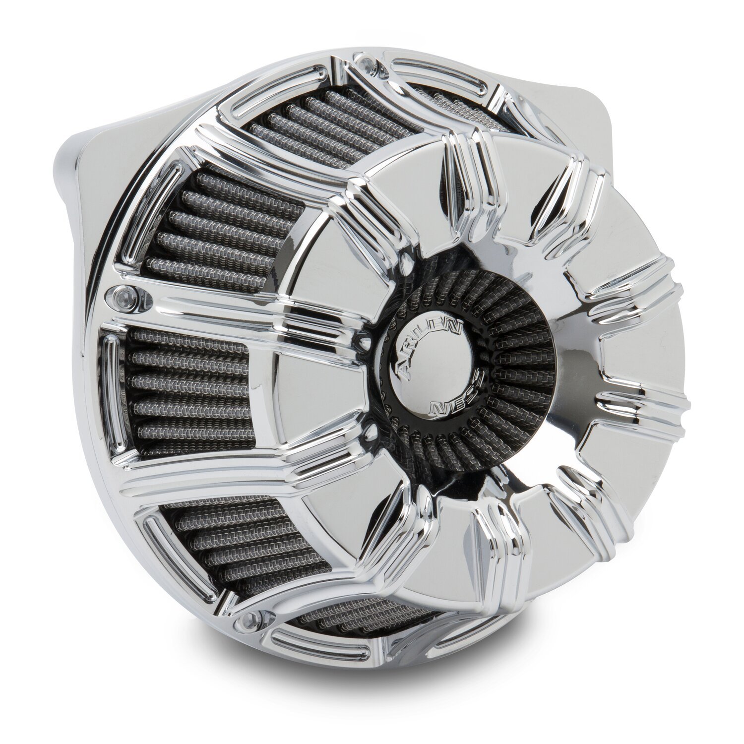 Arlen Ness, inverted air cleaner kit '10-Gauge, Black, Chrome