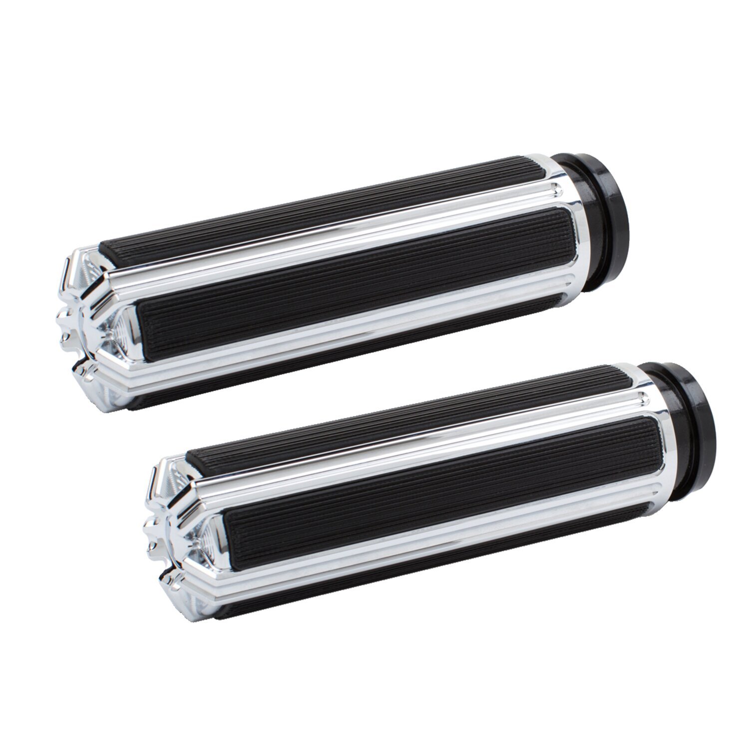 Arlen Ness, Fusion billet 10-gauge grips, Black, chrome