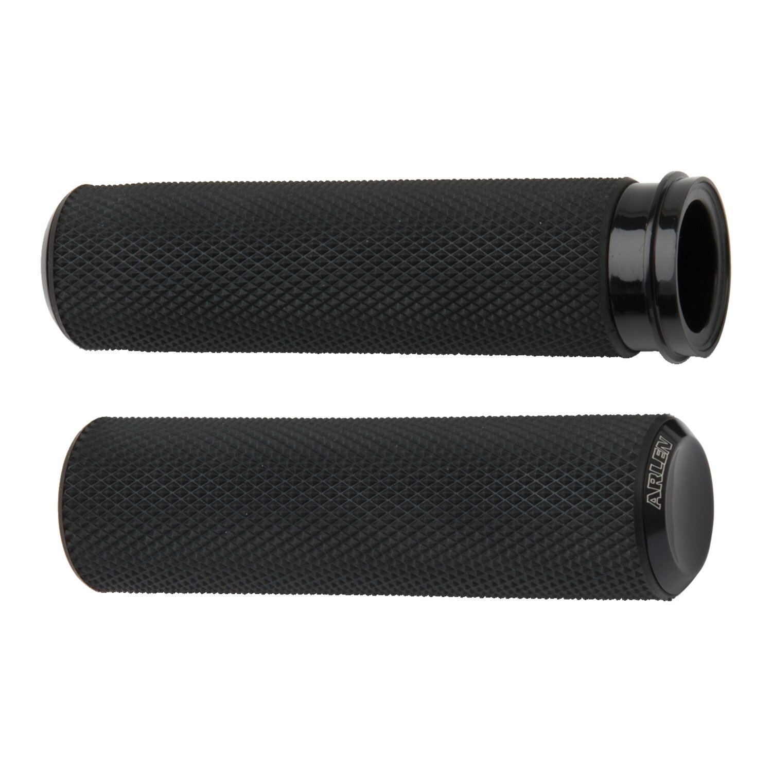 Arlen Ness, knurled Fusion grips, Black, Matte