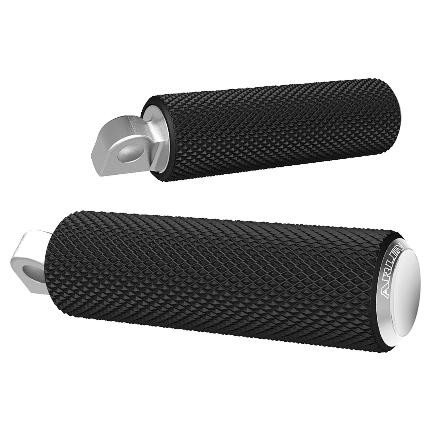 Arlen Ness, Fusion foot pegs, Knurled. Chrome end caps, Gold