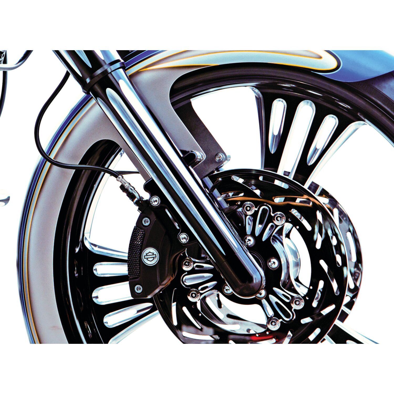 Arlen Ness, Hot legs dual disc, Black, Deep Cut