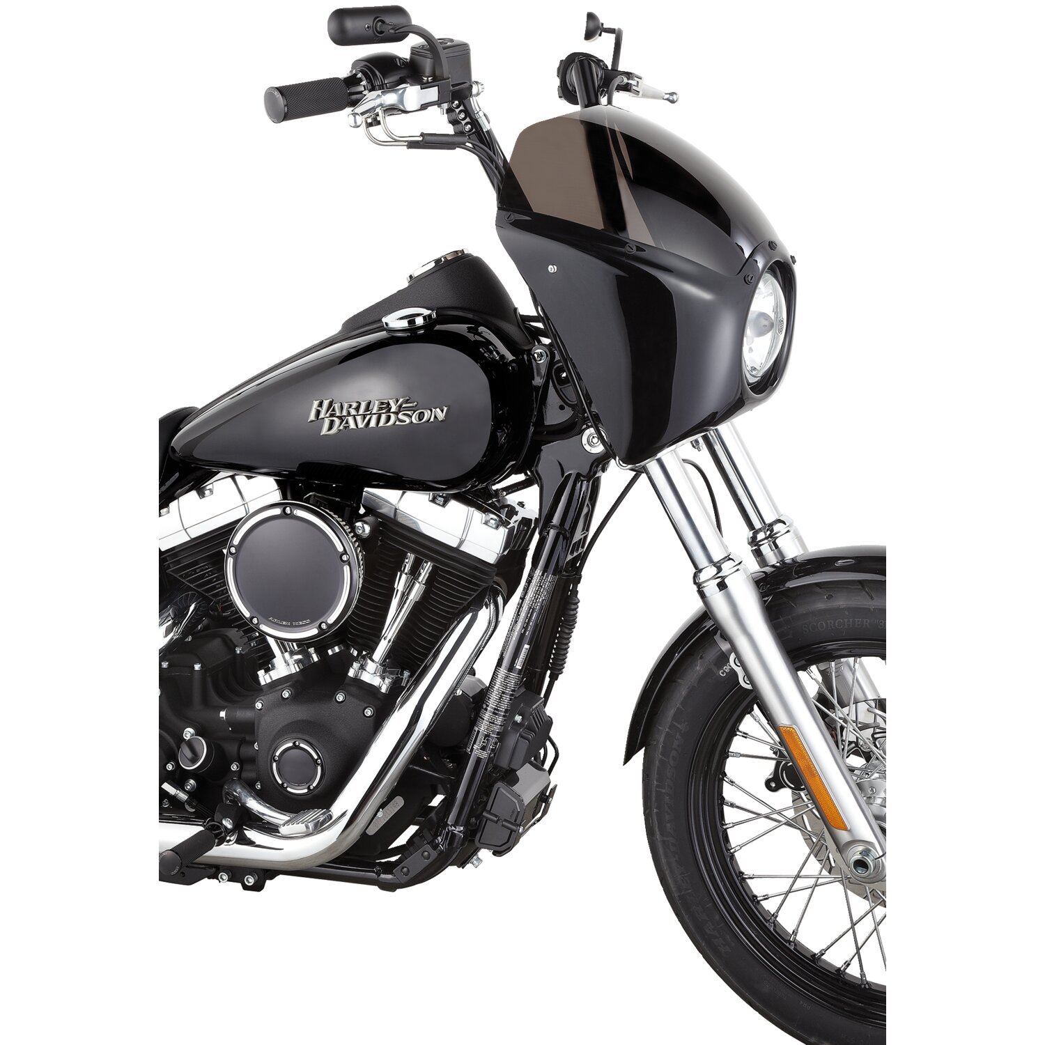 Ness, Bolt-on Dyna fairing kit. Plain paintable finish, Unpainted