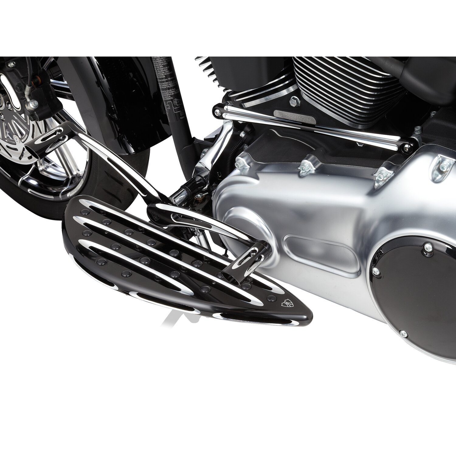 Arlen Ness, heel/toe shift kit. Deep Cut, Black, Polished