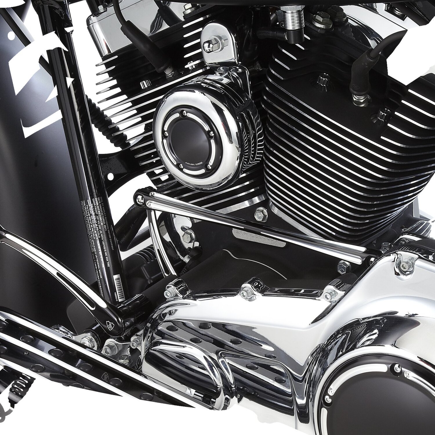 Arlen Ness, Chrome horn cover, Silver