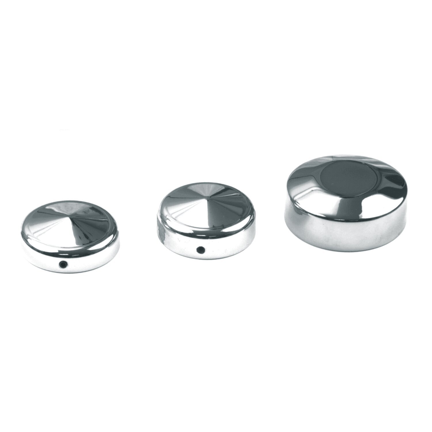 Cover, fork stem nut 41mm models, Unpainted, Chrome
