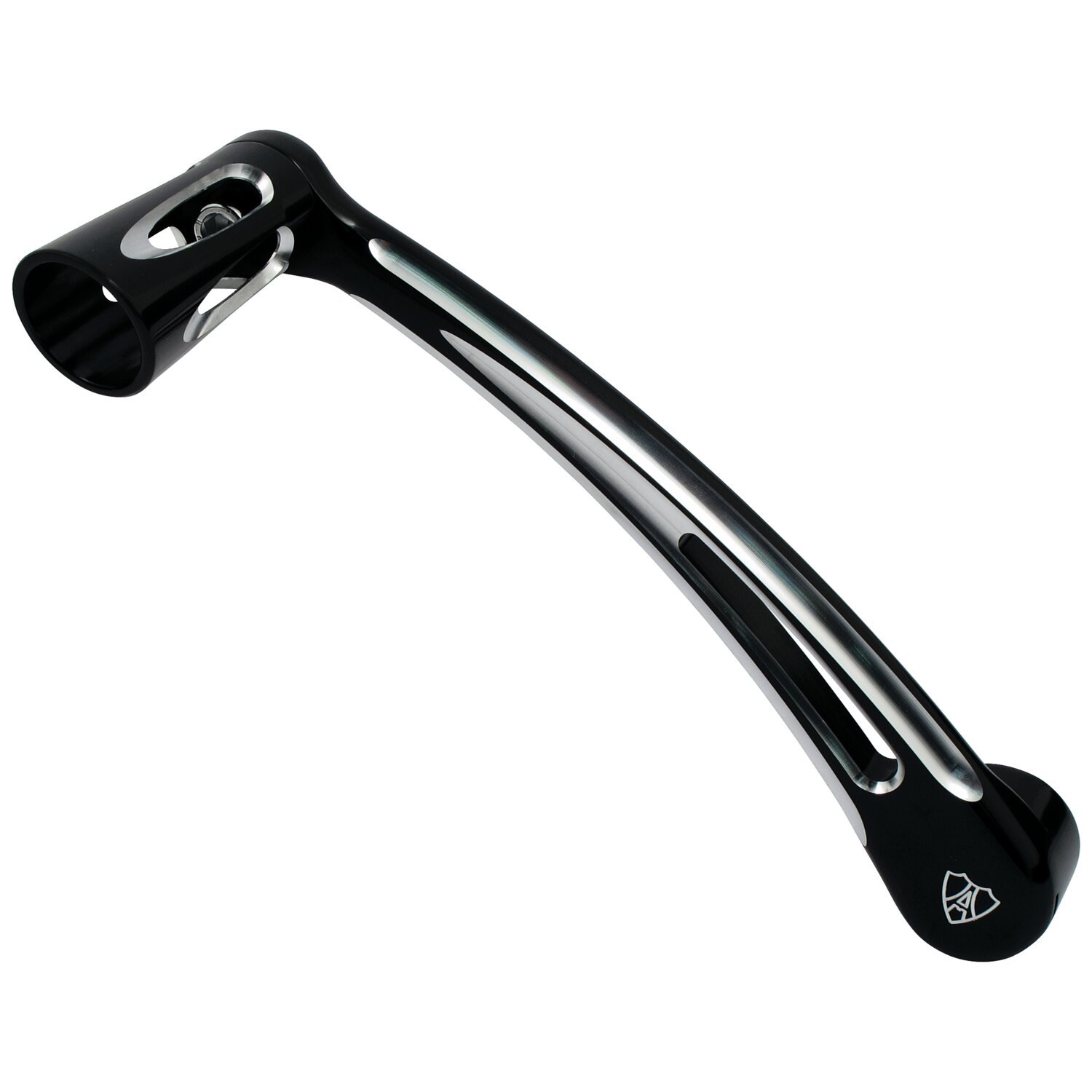 Arlen Ness, outer shift lever. Deep Cut, Black, Chrome