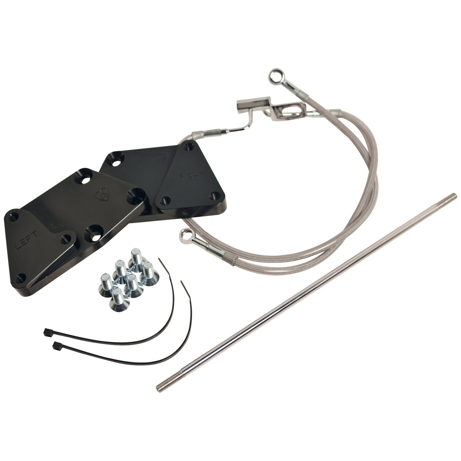 Ness, 3" forward controls extension kit Softail, Black