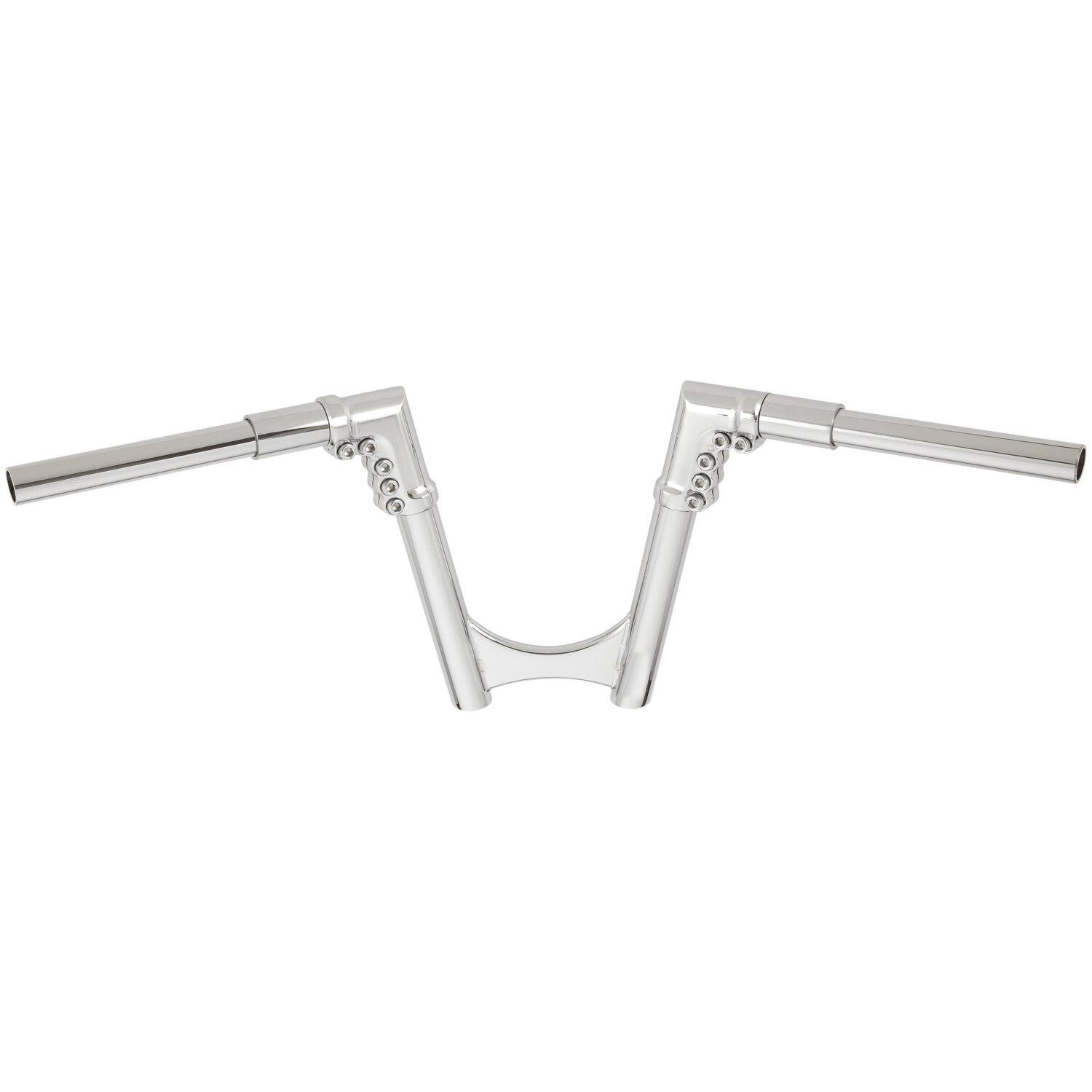 Arlen Ness, 1-1/4" modular drag bar. Chrome, 8" rise, Silver