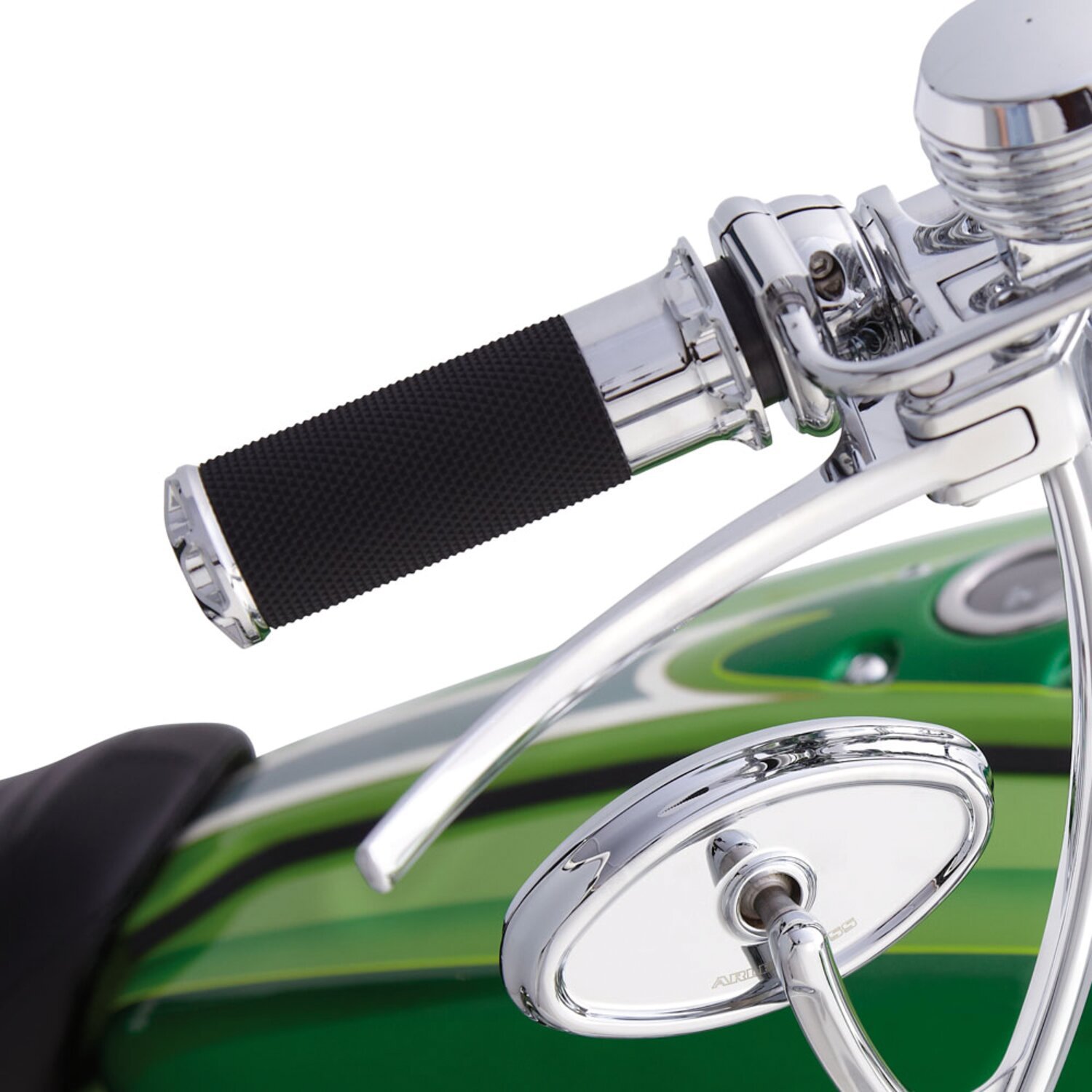 Arlen Ness, Fusion billet beveled grips, Chrome