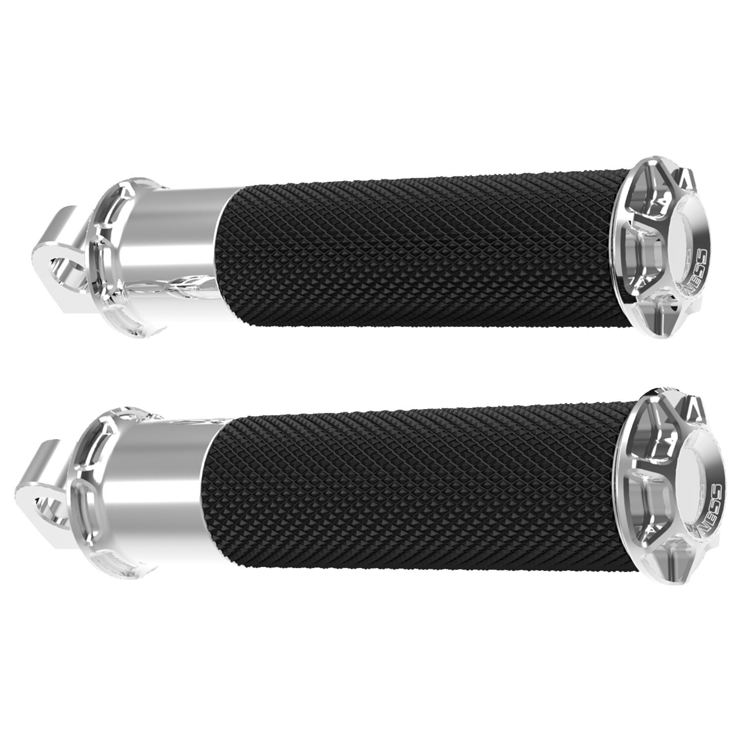 Arlen Ness, Beveled Fusion foot pegs, Chrome