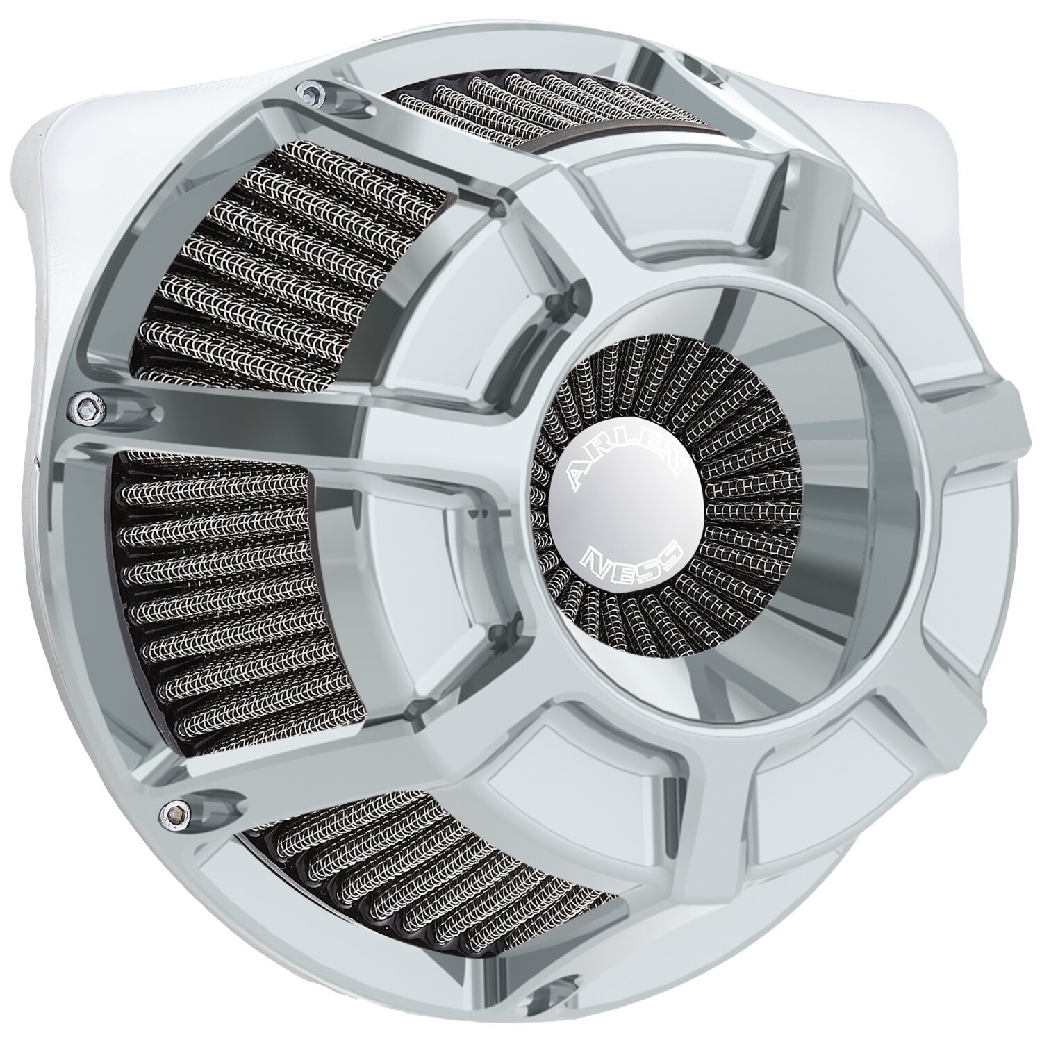Arlen Ness, inverted air cleaner kit 'Beveled, Chrome