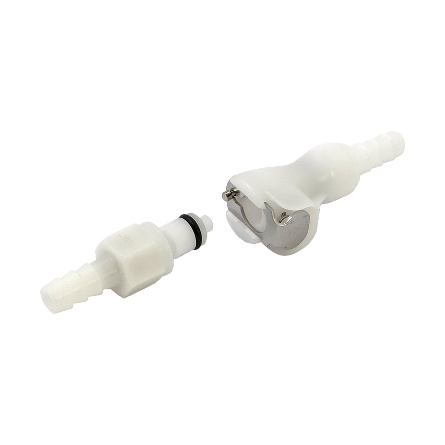 Motion Pro, fuel hose connector. 1/4" I.D. Dual shut