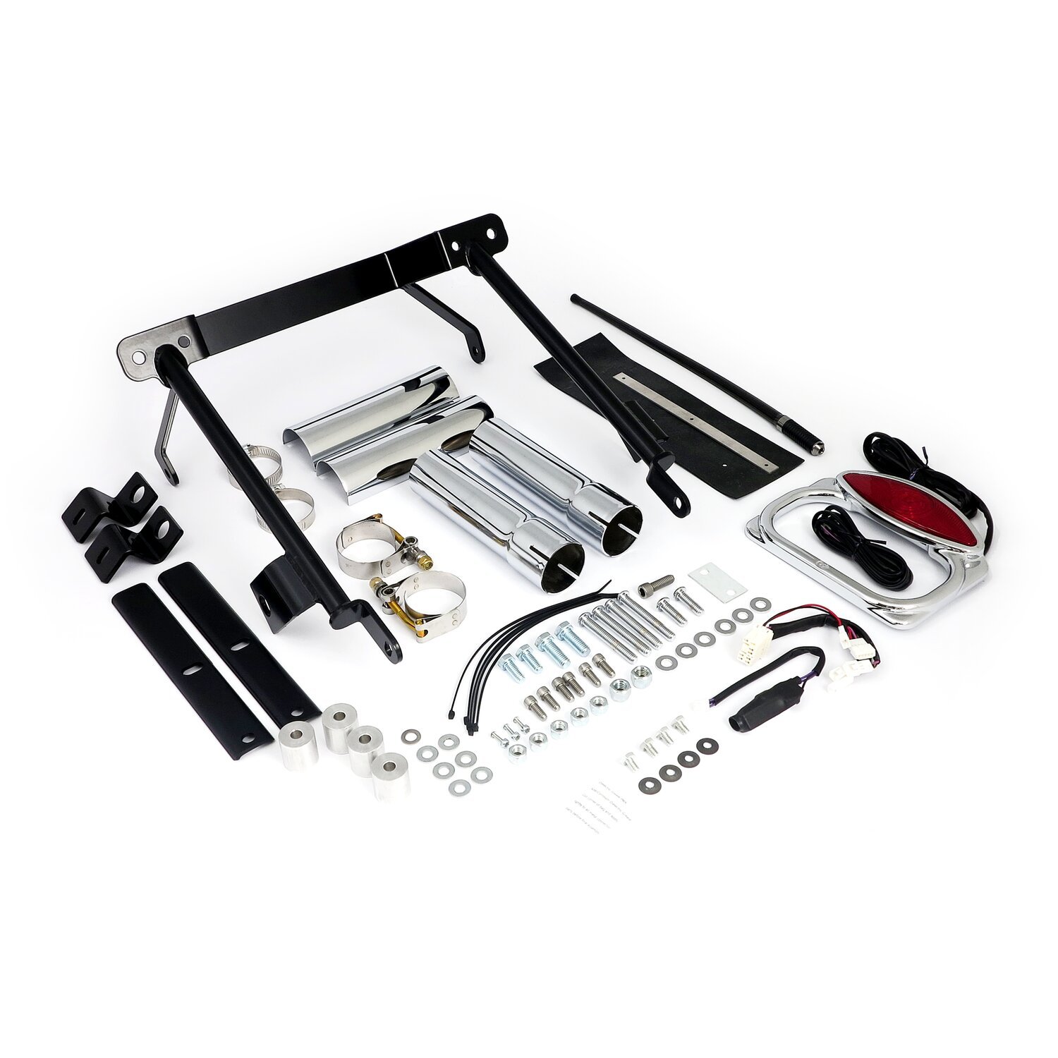 Arlen Ness, 'Down-n-Out' stretched fender kit. No cut-out, Raw