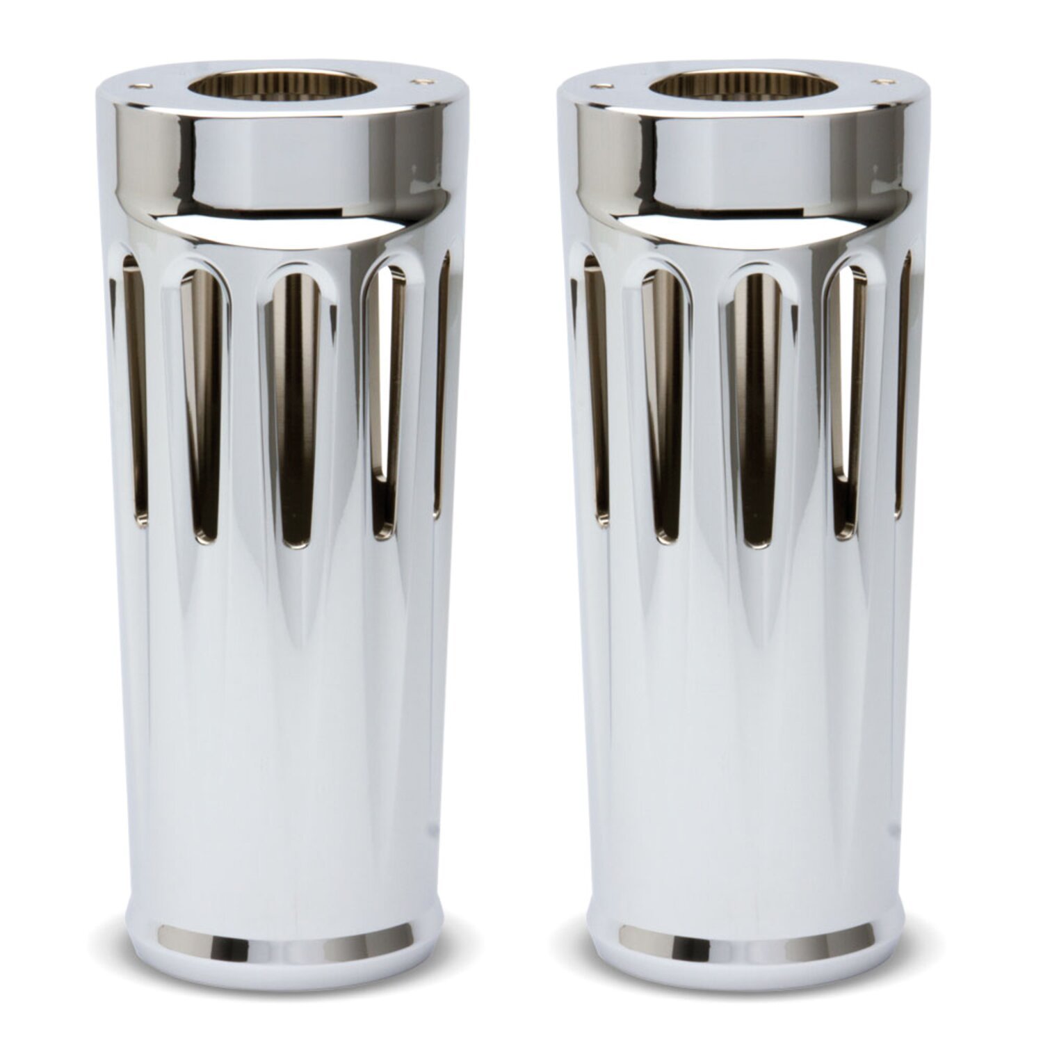 Arlen Ness, Deep Cut fork boots +2, Chrome