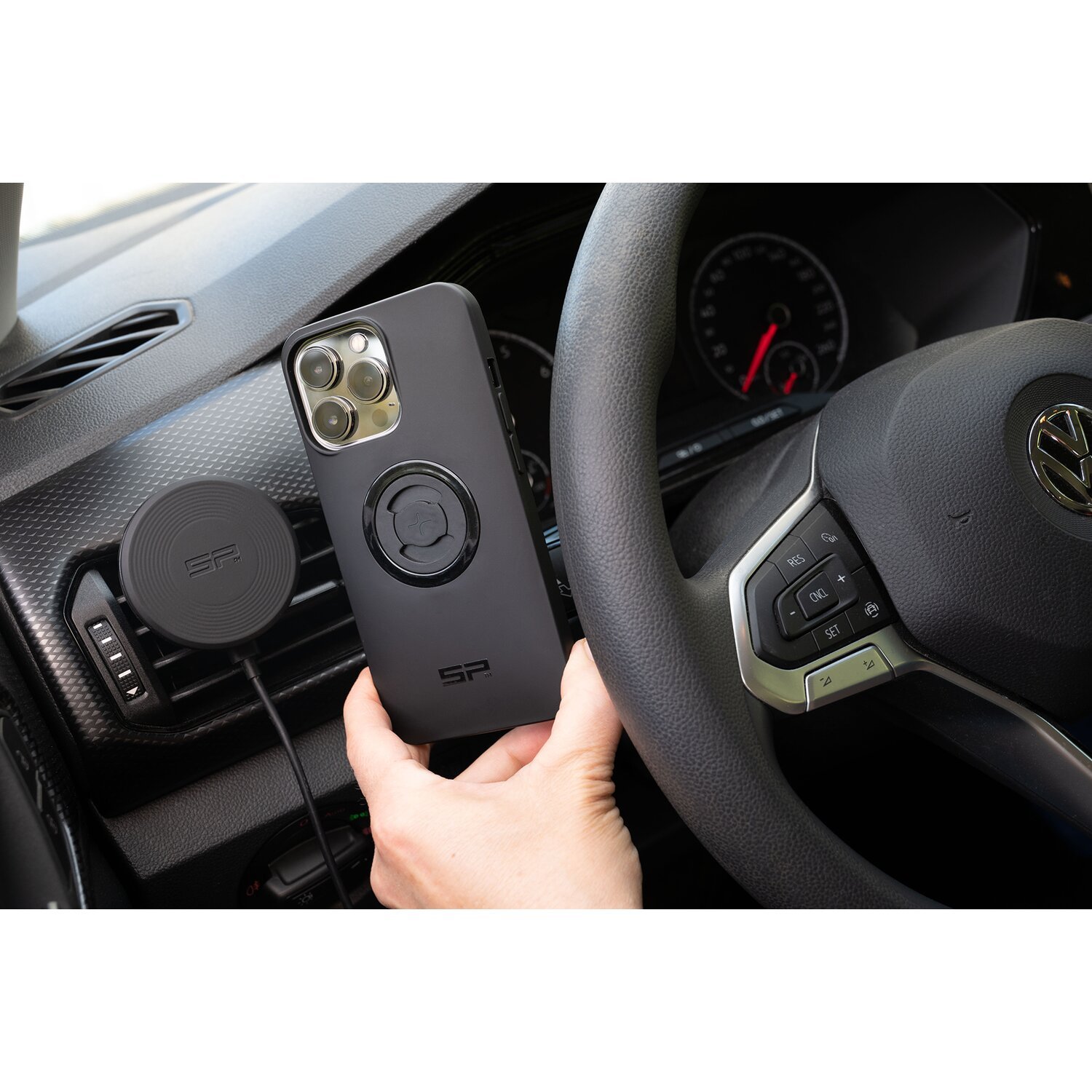 SP Connect™, Charging Vent Mount phone case holder SPC+, Black