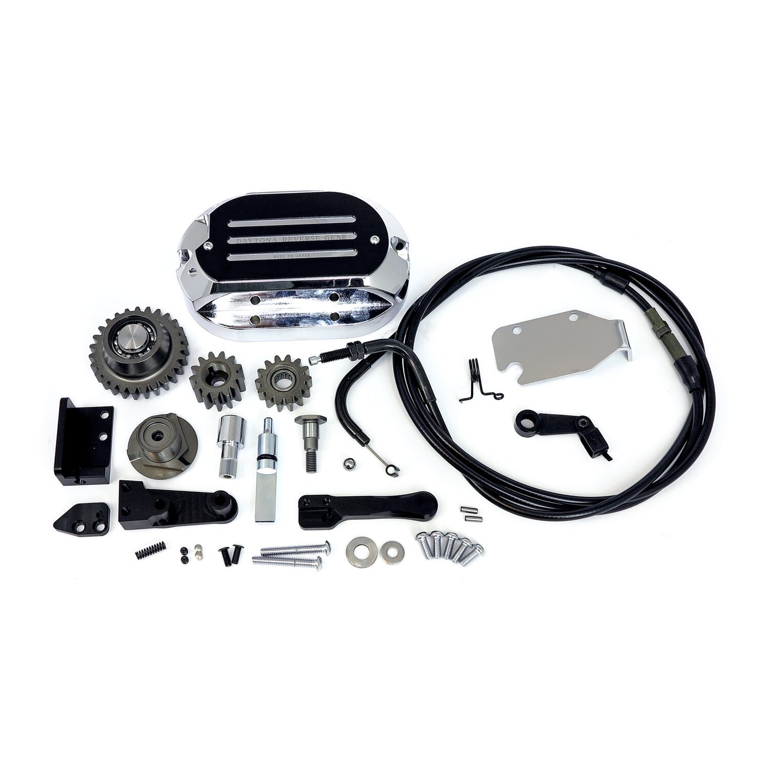 Daytona, Transmission reverse gear kit, Black, Chrome
